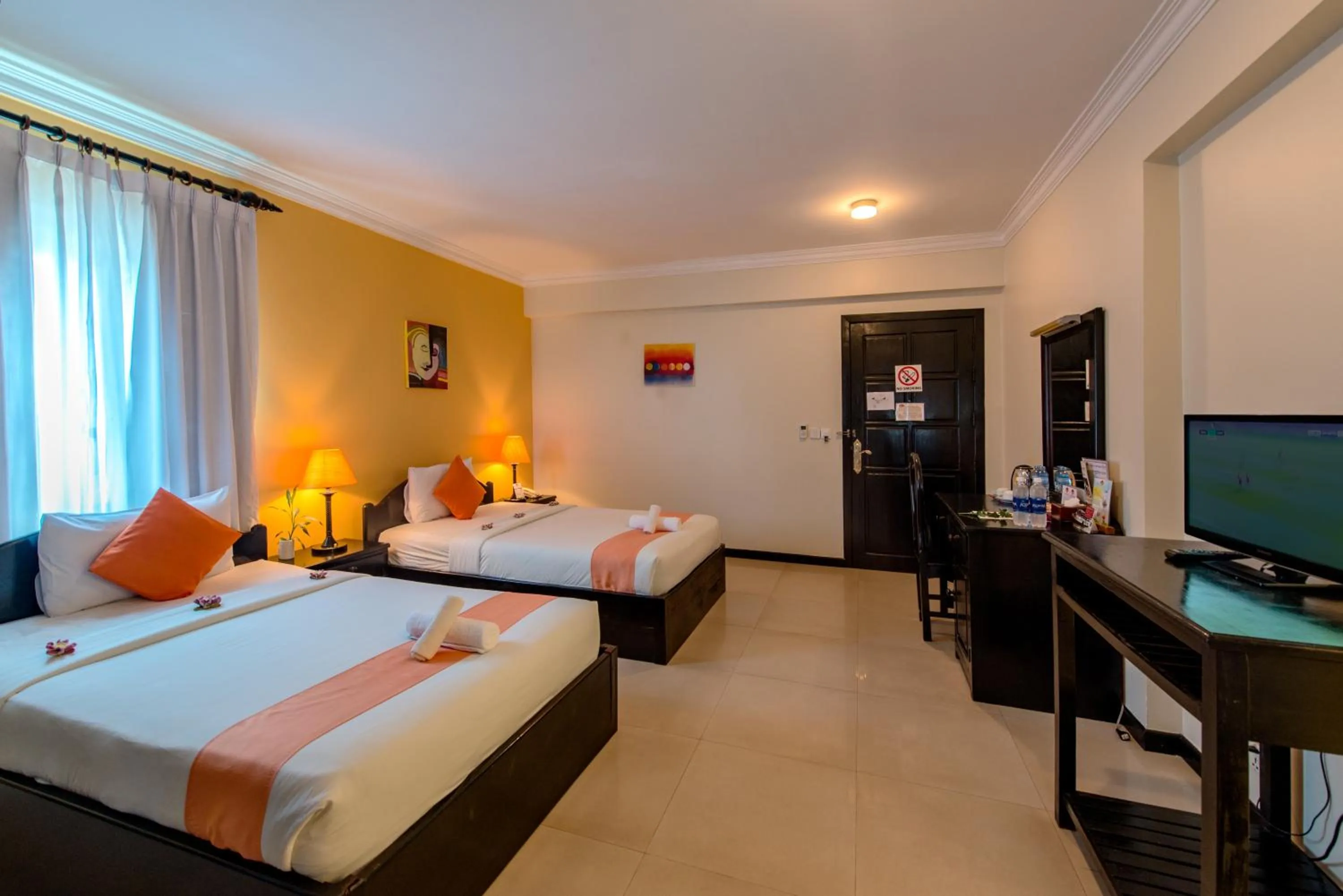 Photo of the whole room, Bed in Angkor Panoramic Boutique Hotel