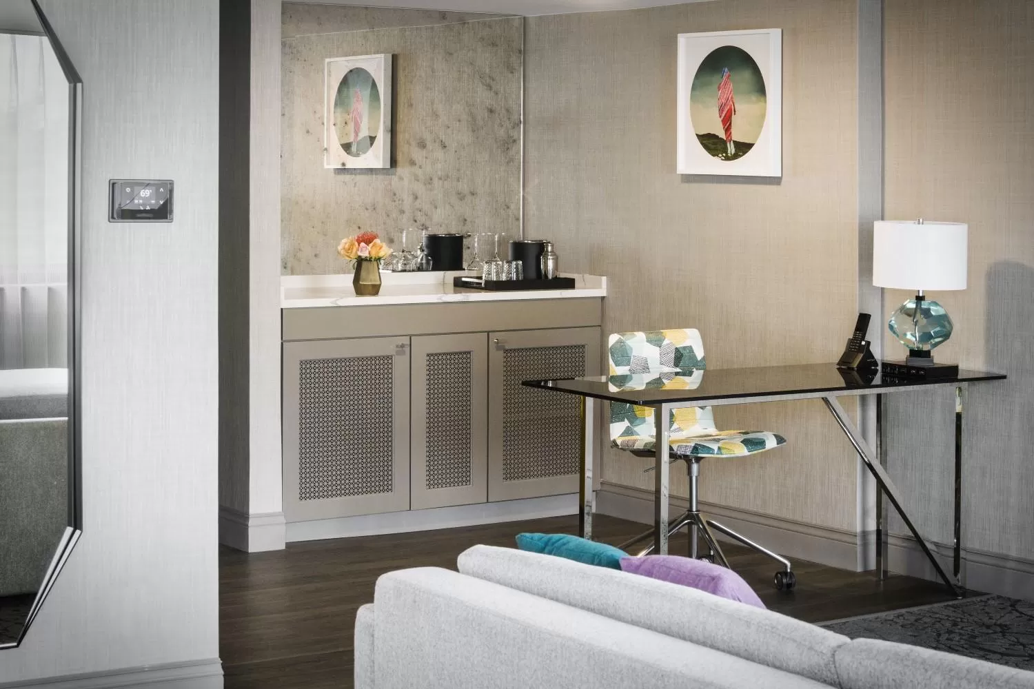 Seating area, Bed in The Darcy Hotel, Washington DC