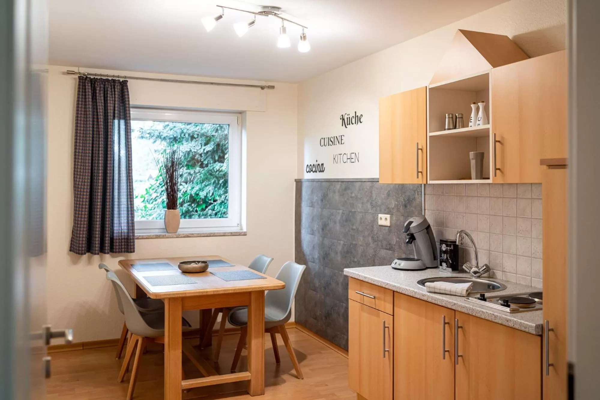 Kitchen or kitchenette in Waldhotel Tannenhäuschen