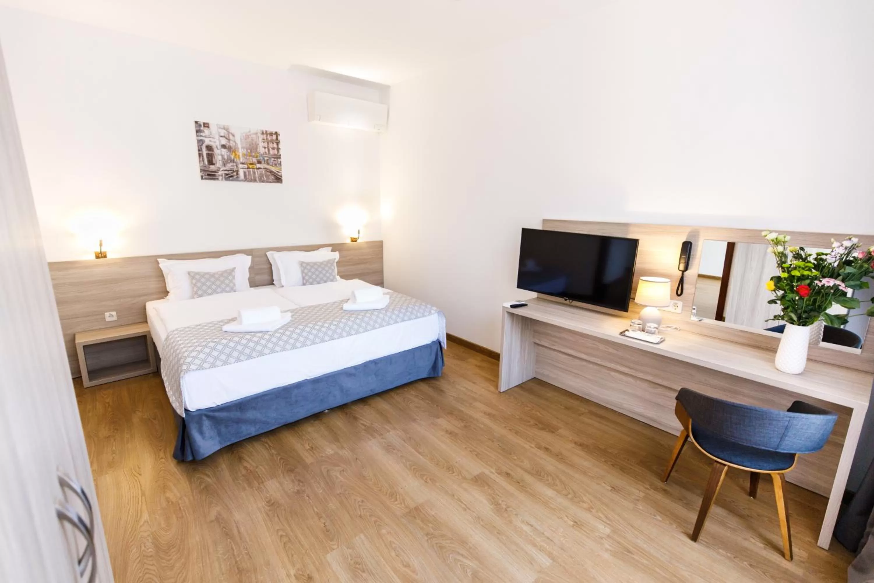 Bed in Hotel Antonio