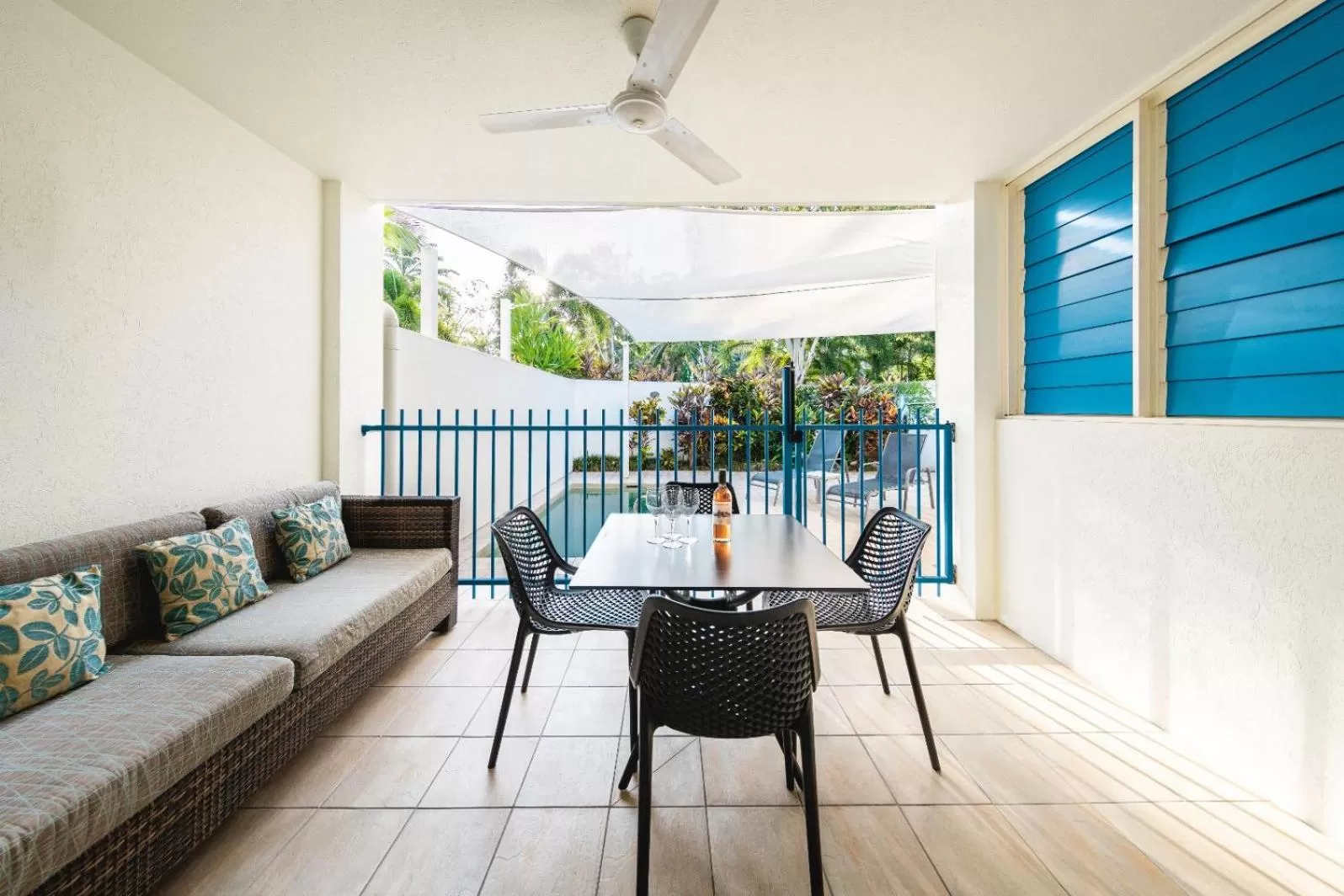 Patio in Silkari Lagoons Port Douglas