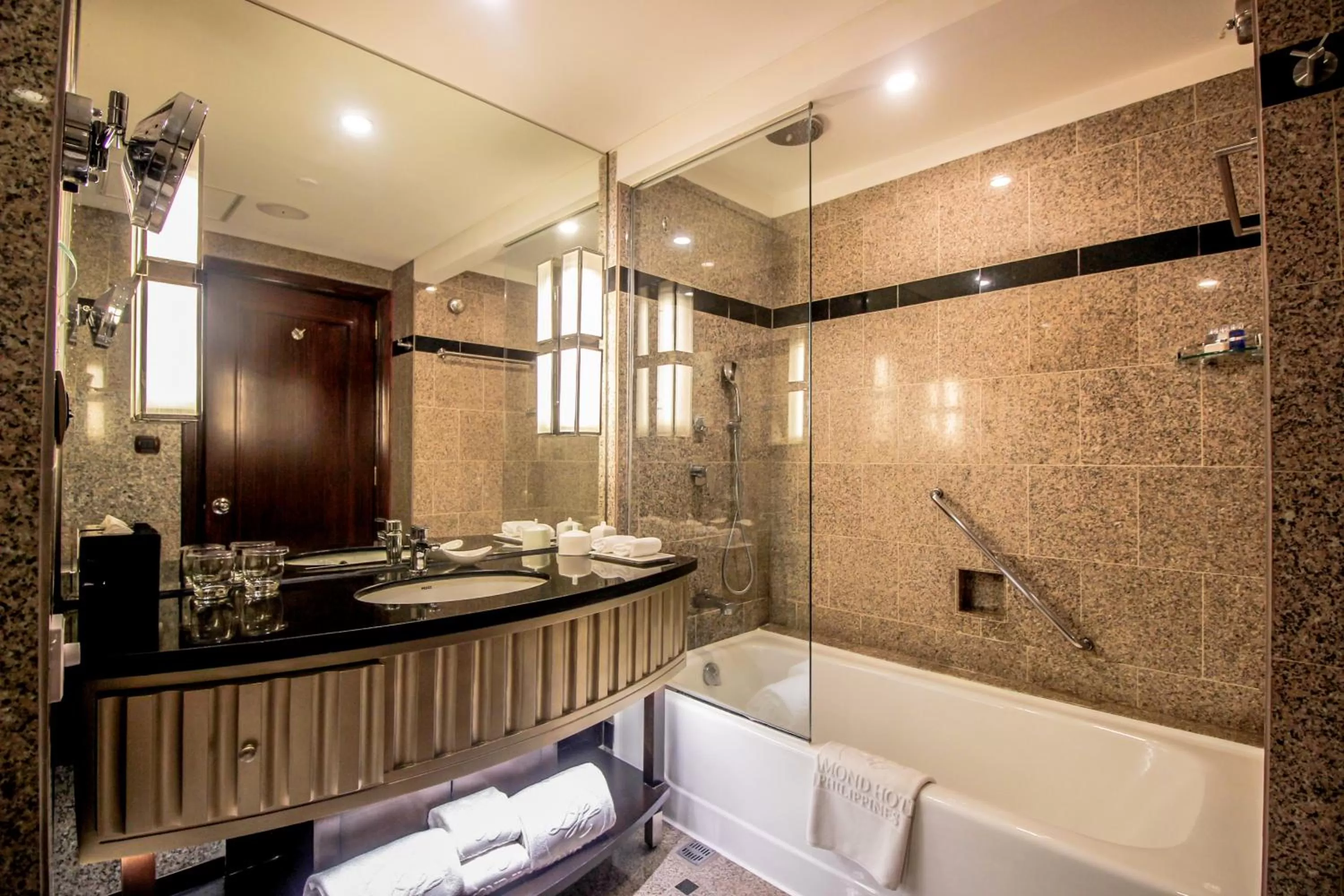 Bathroom in Diamond Hotel Philippines