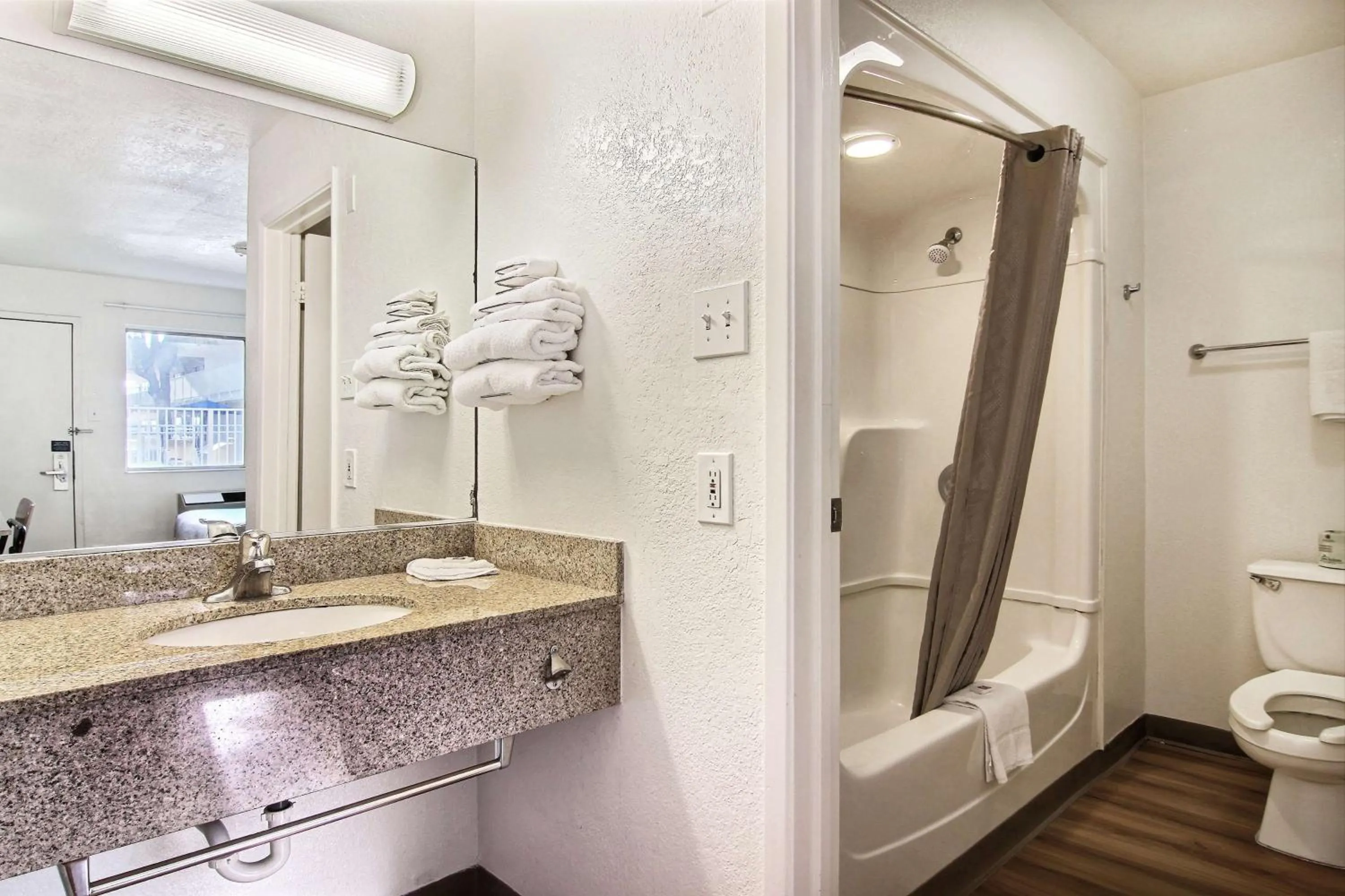 Bathroom in Motel 6-Lubbock, TX