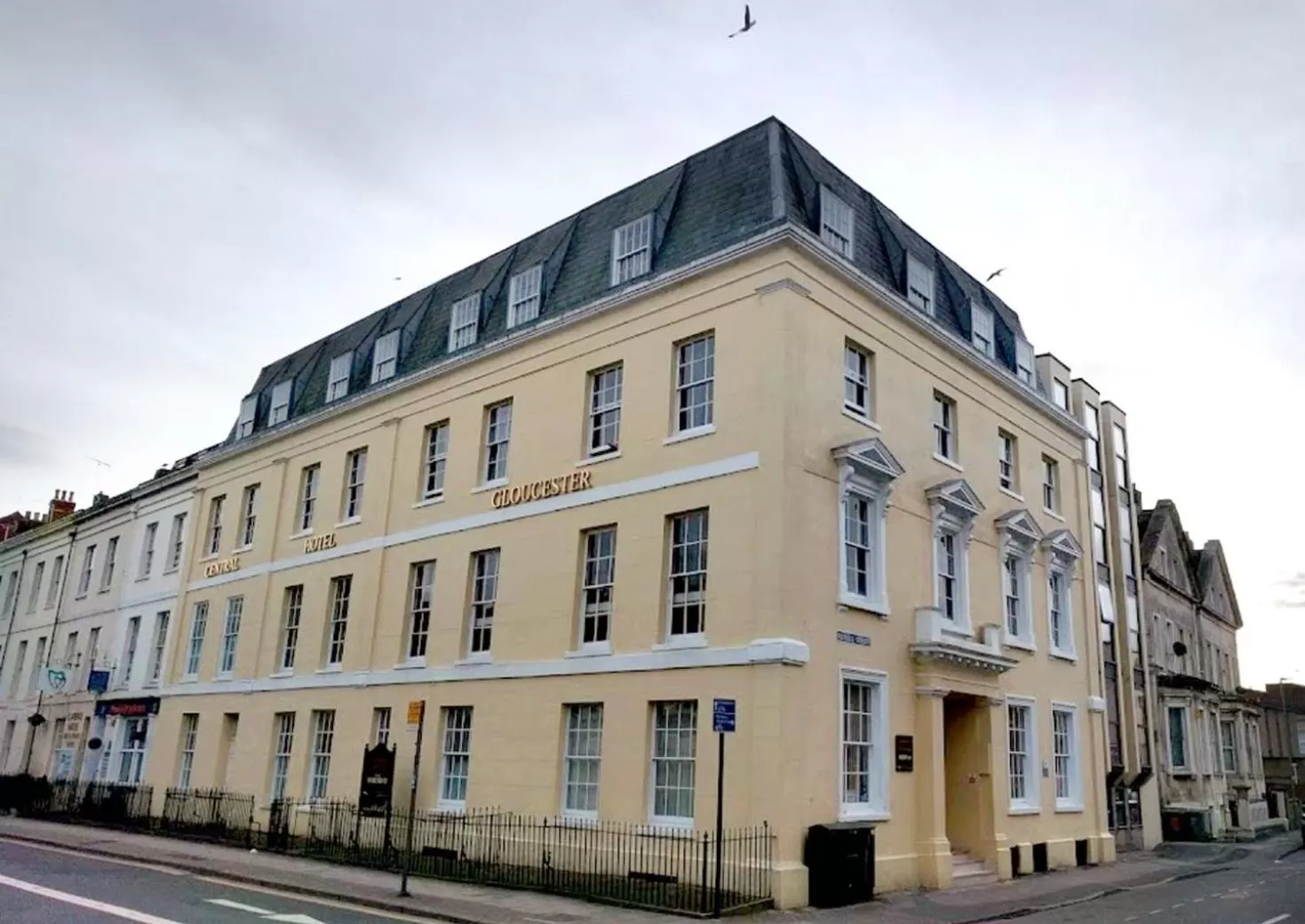 Property building in Central Hotel Gloucester by RoomsBooked