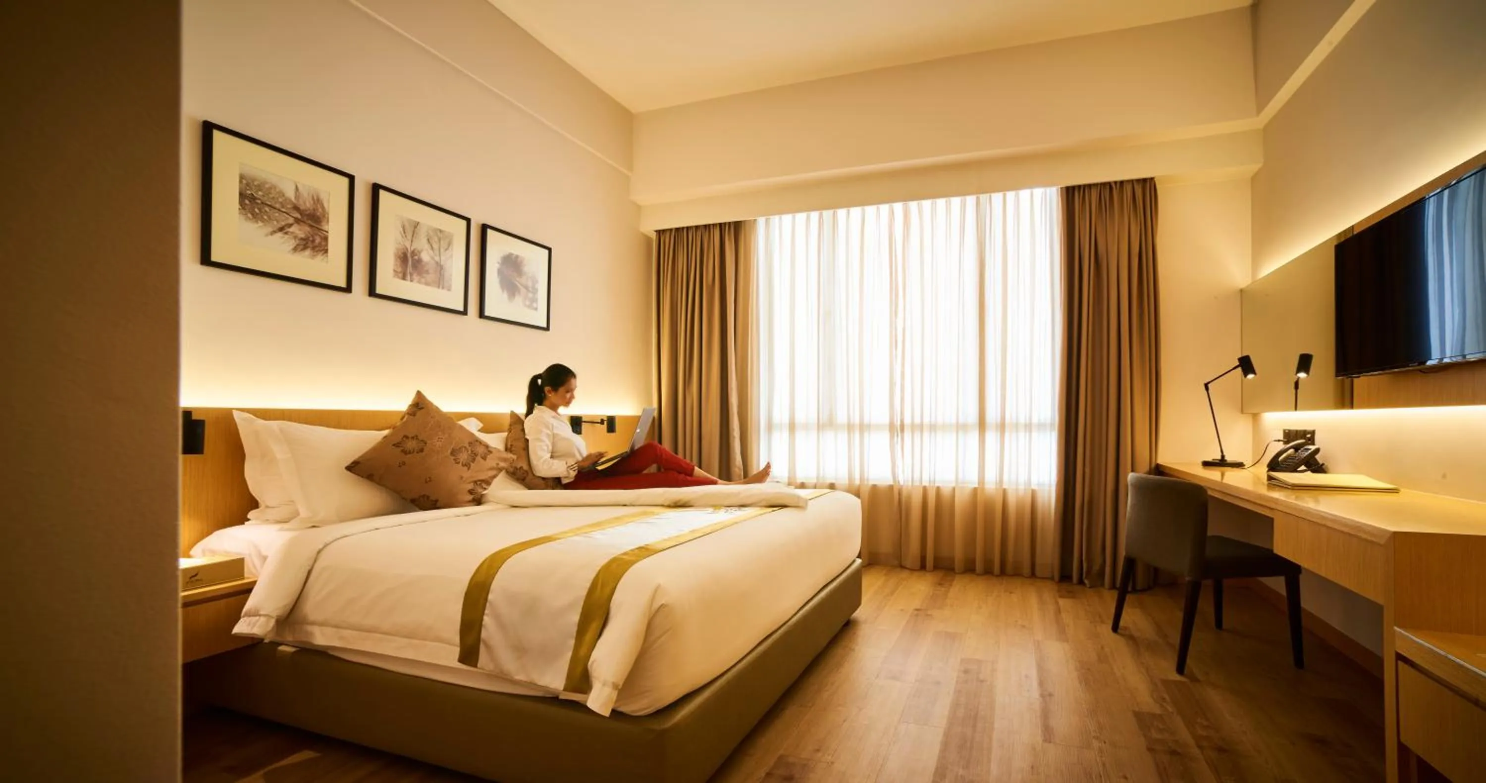 Bed in d'Sora Boutique Business Hotel