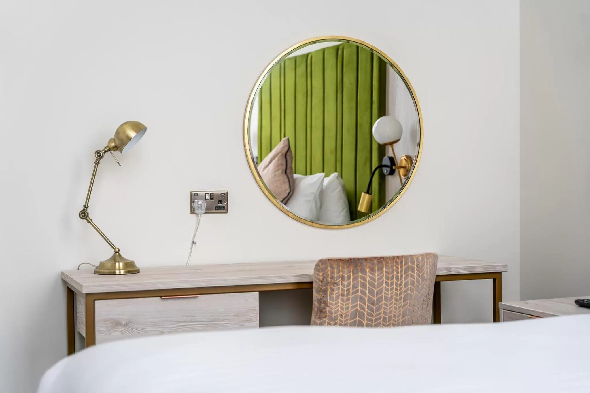 hair dresser, Bed in Trafford Hall Hotel Manchester, Trademark Collection by Wyndham