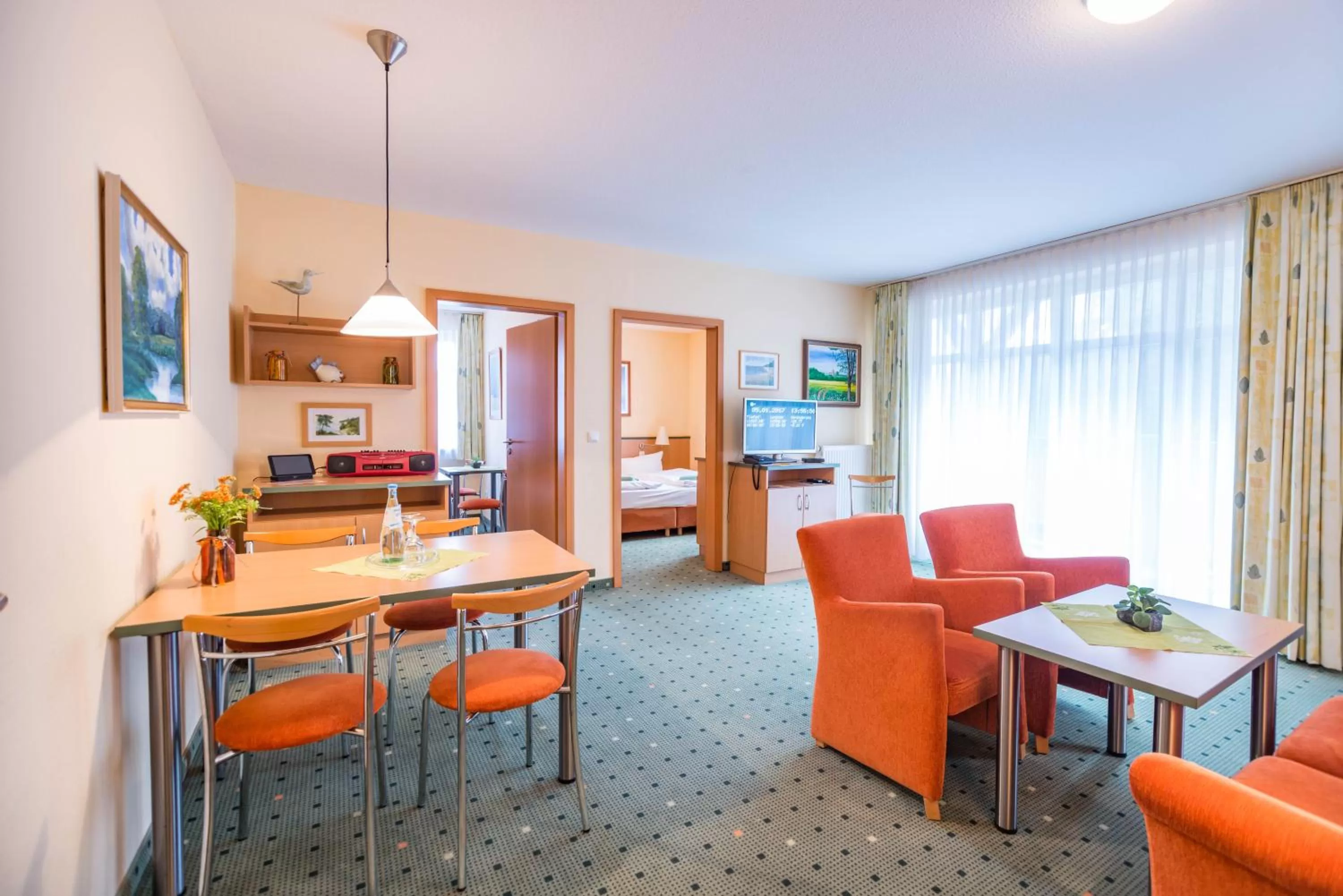 Photo of the whole room, Seating Area in Am Weststrand Apartmenthaus Waldeck