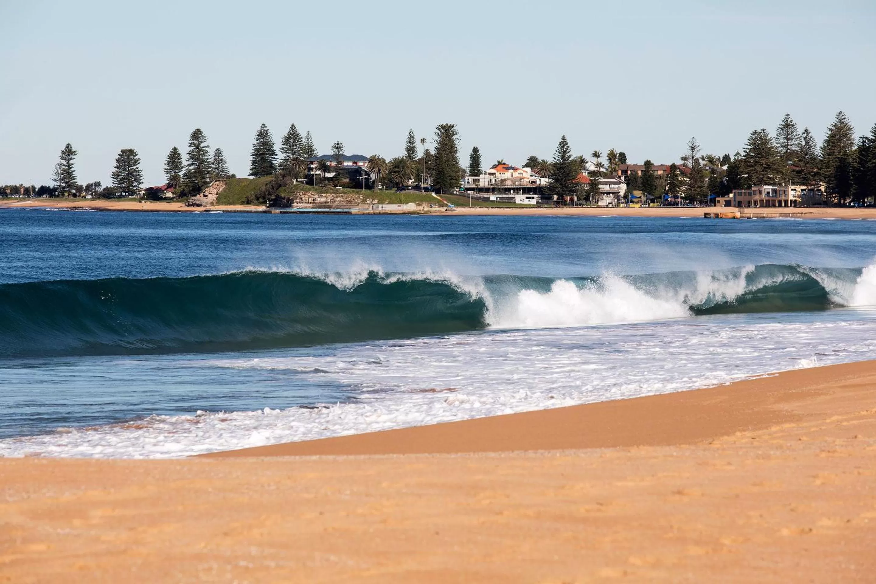 Beach in Nightelier Narrabeen