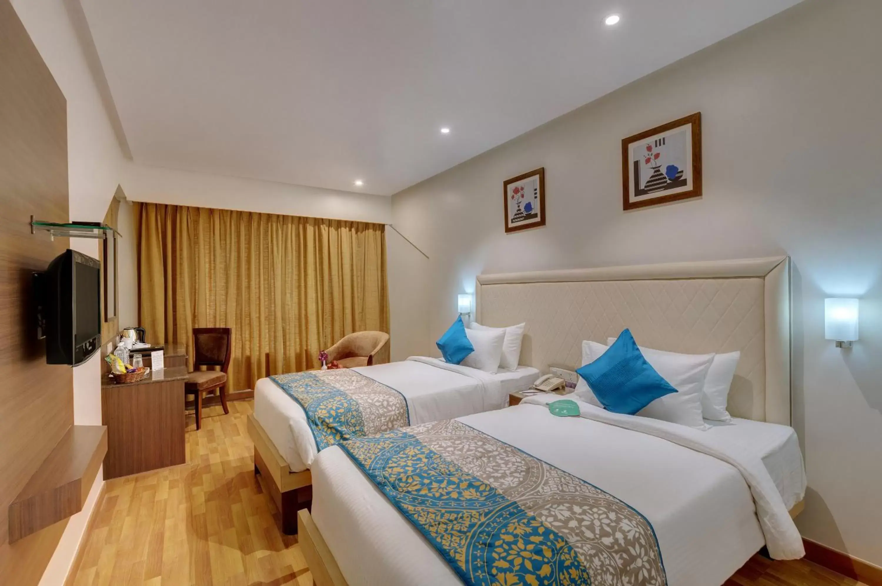 Deluxe Room Twin Bed with 10% off on F&B & Laundry - single occupancy in Click Hotel Caliph, Mumbai Deluxe Room Twin Bed with 10% off on F&B & Laundry - single occupancy in Click Hotel Caliph, Mumbai