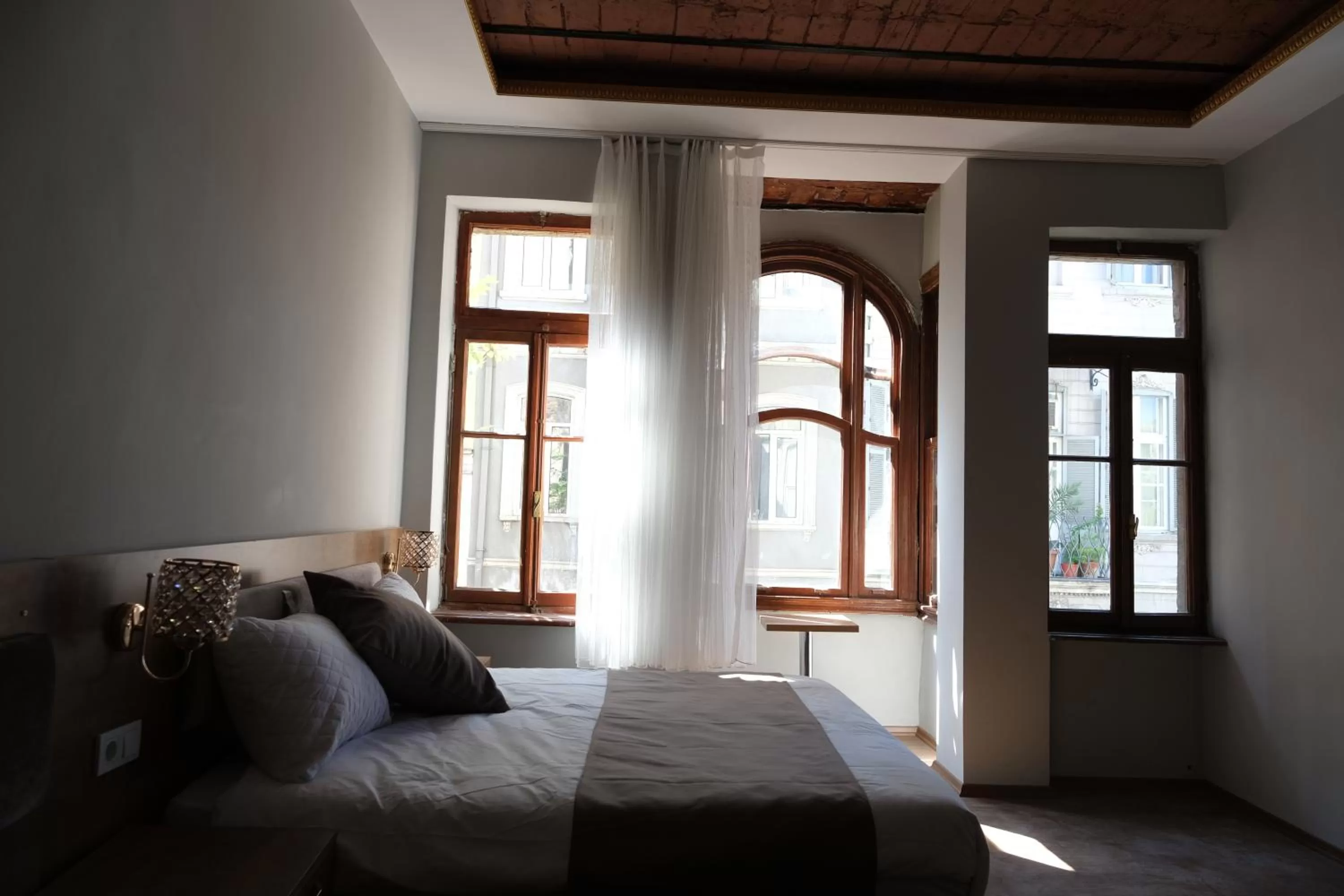 Balcony/Terrace, Bed in Adamantides Hotel