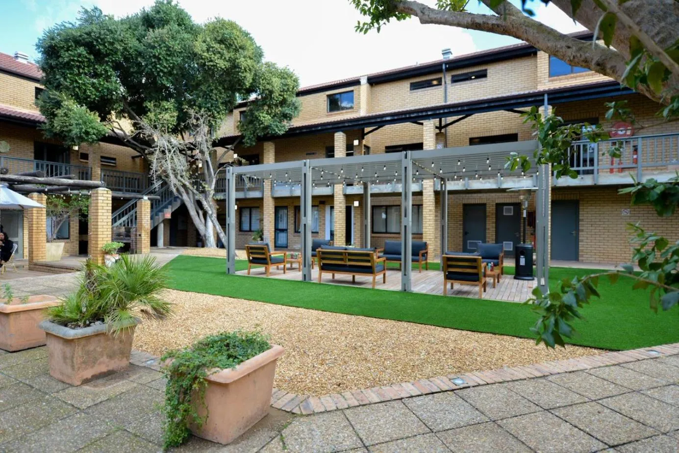 Inner courtyard view in All Africa House (University Of Cape Town)