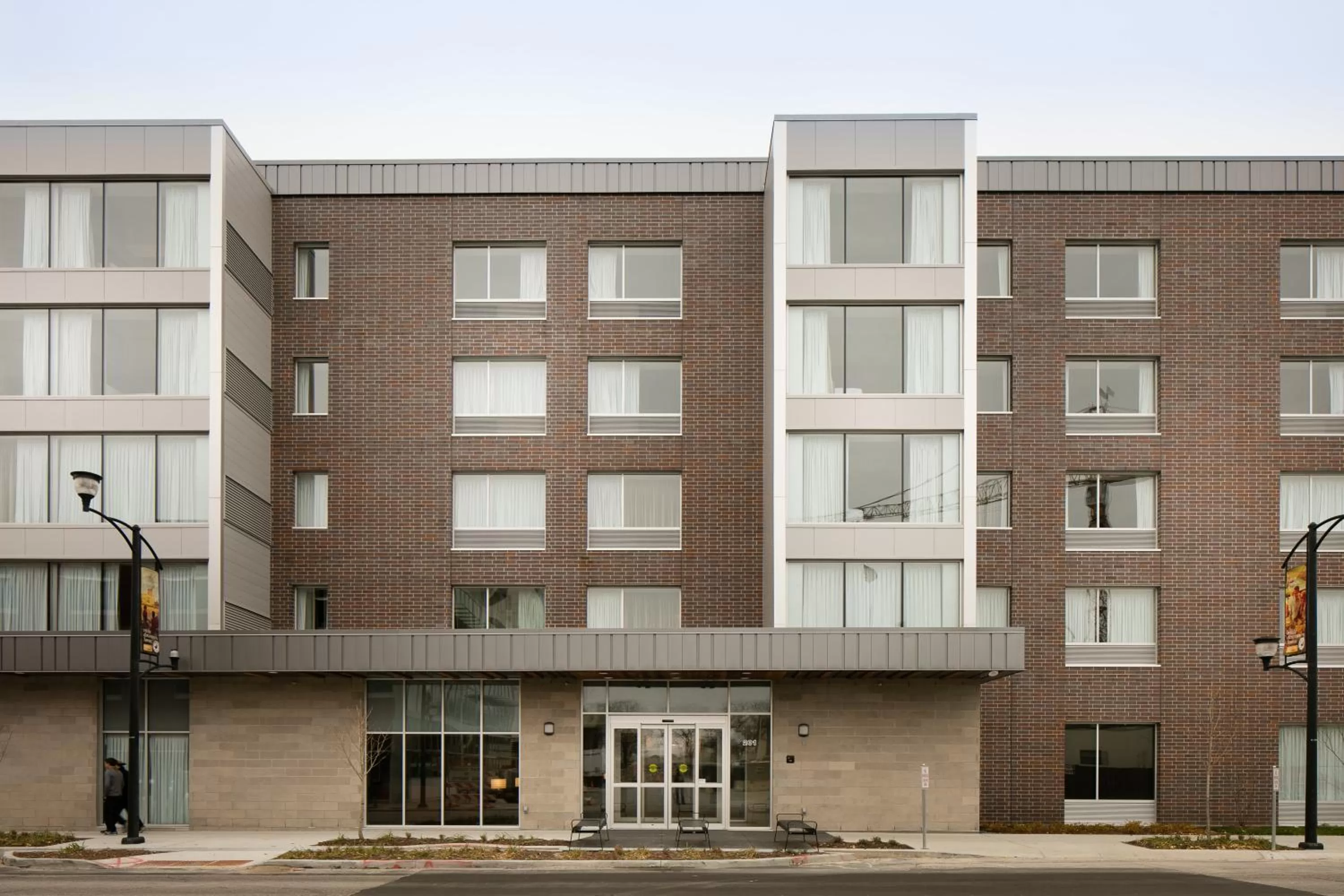 Property building in Staybridge Suites Des Moines Downtown by IHG