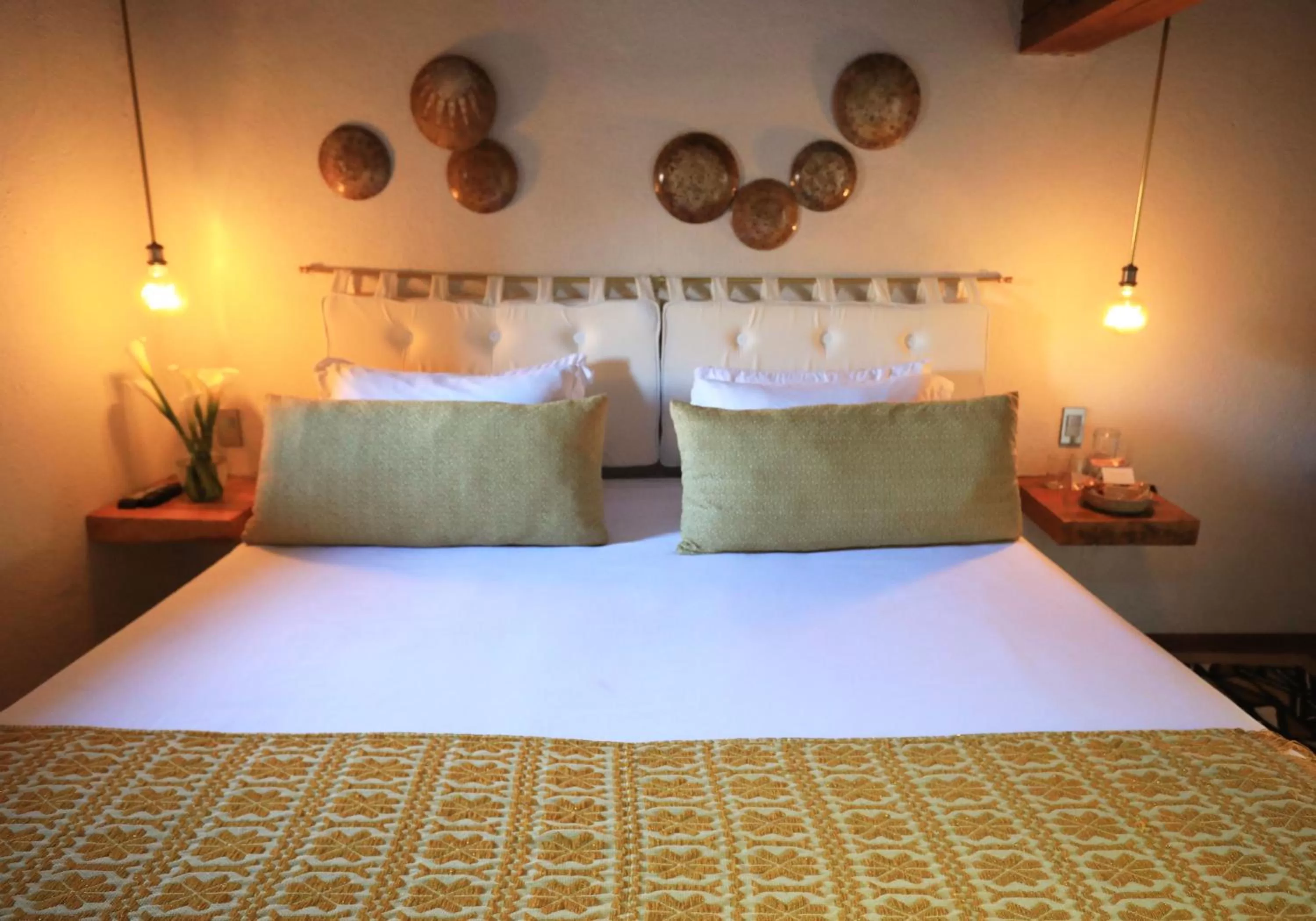 Bed in La Dorada Town view