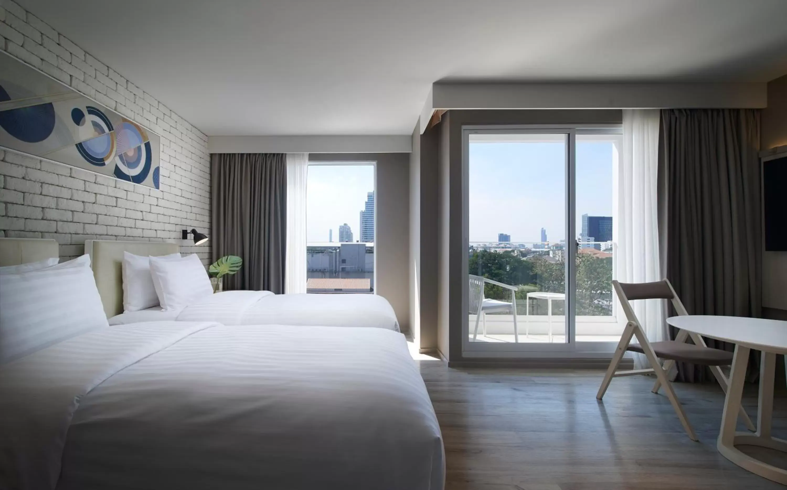 Twin Room with Balcony in Shama Yen-Akat Bangkok Twin Room with Balcony in Shama Yen-Akat Bangkok