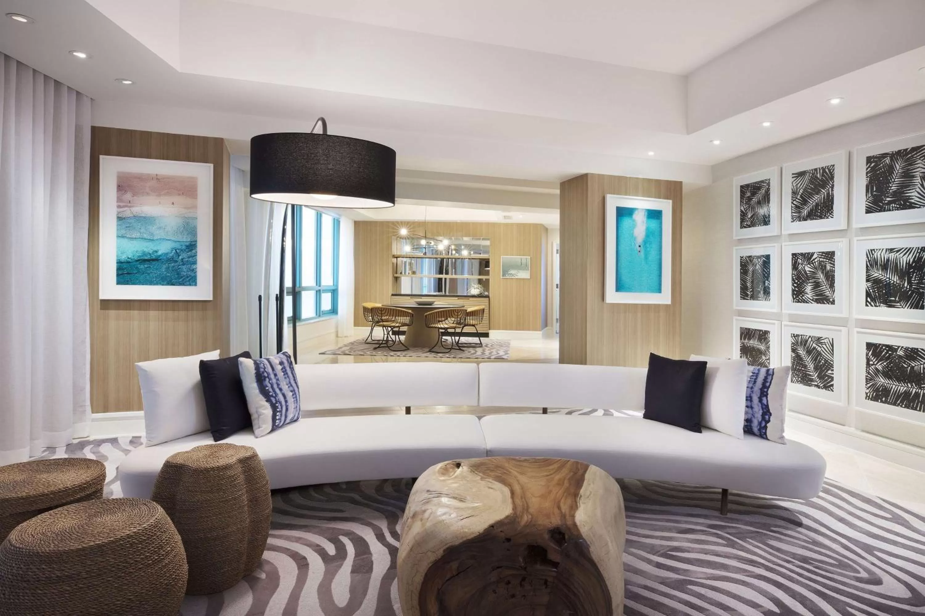 Living room in The Diplomat Beach Resort Hollywood, Curio Collection by Hilton