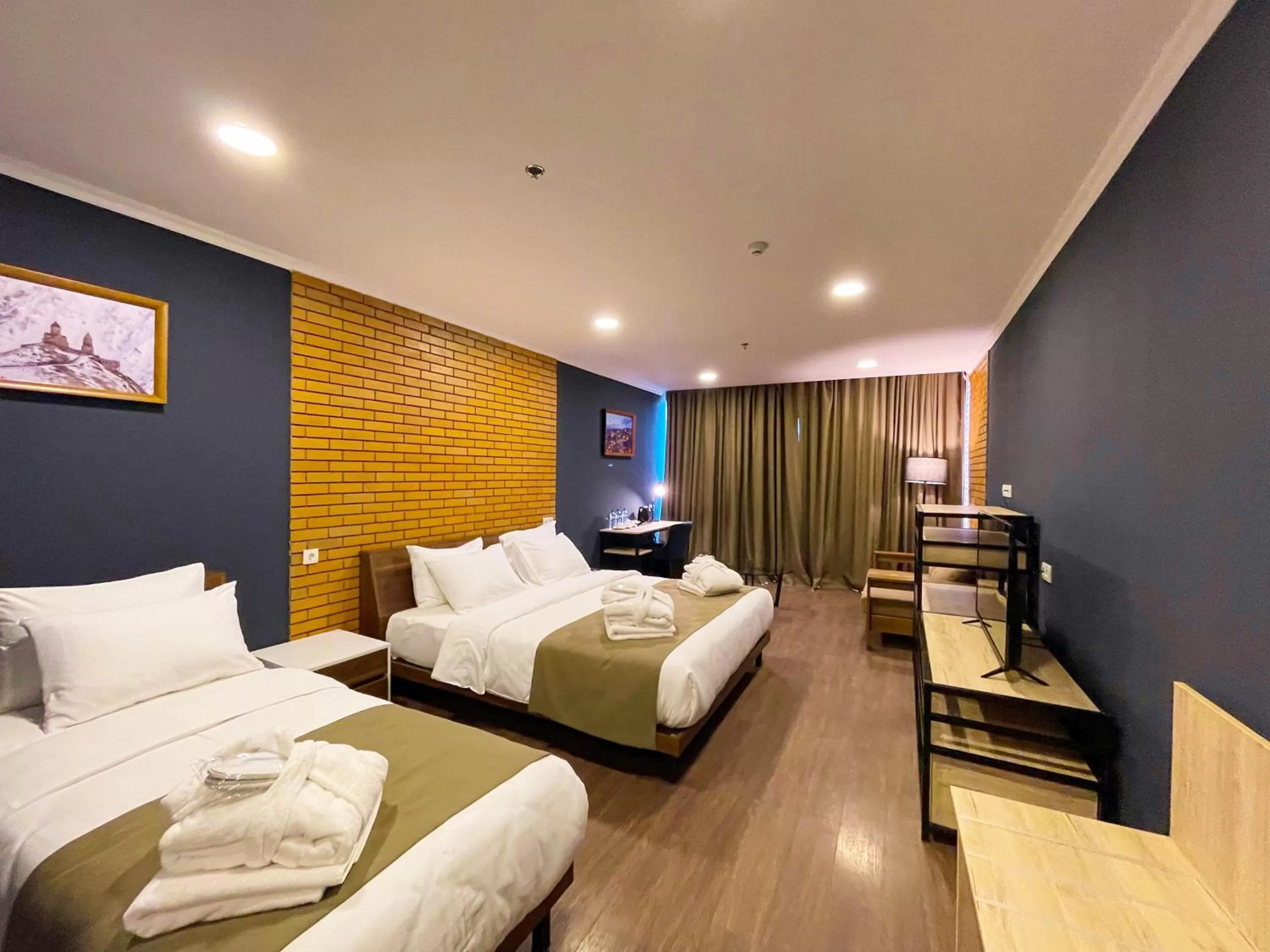 Bed in Bricks Hotel Tbilisi