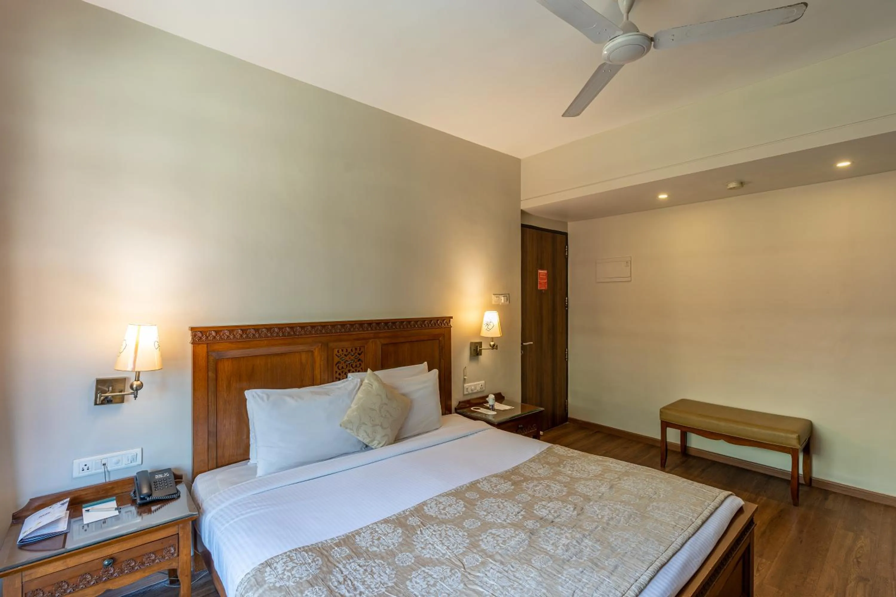 Bed in Neelam's The Grand Hotel Goa