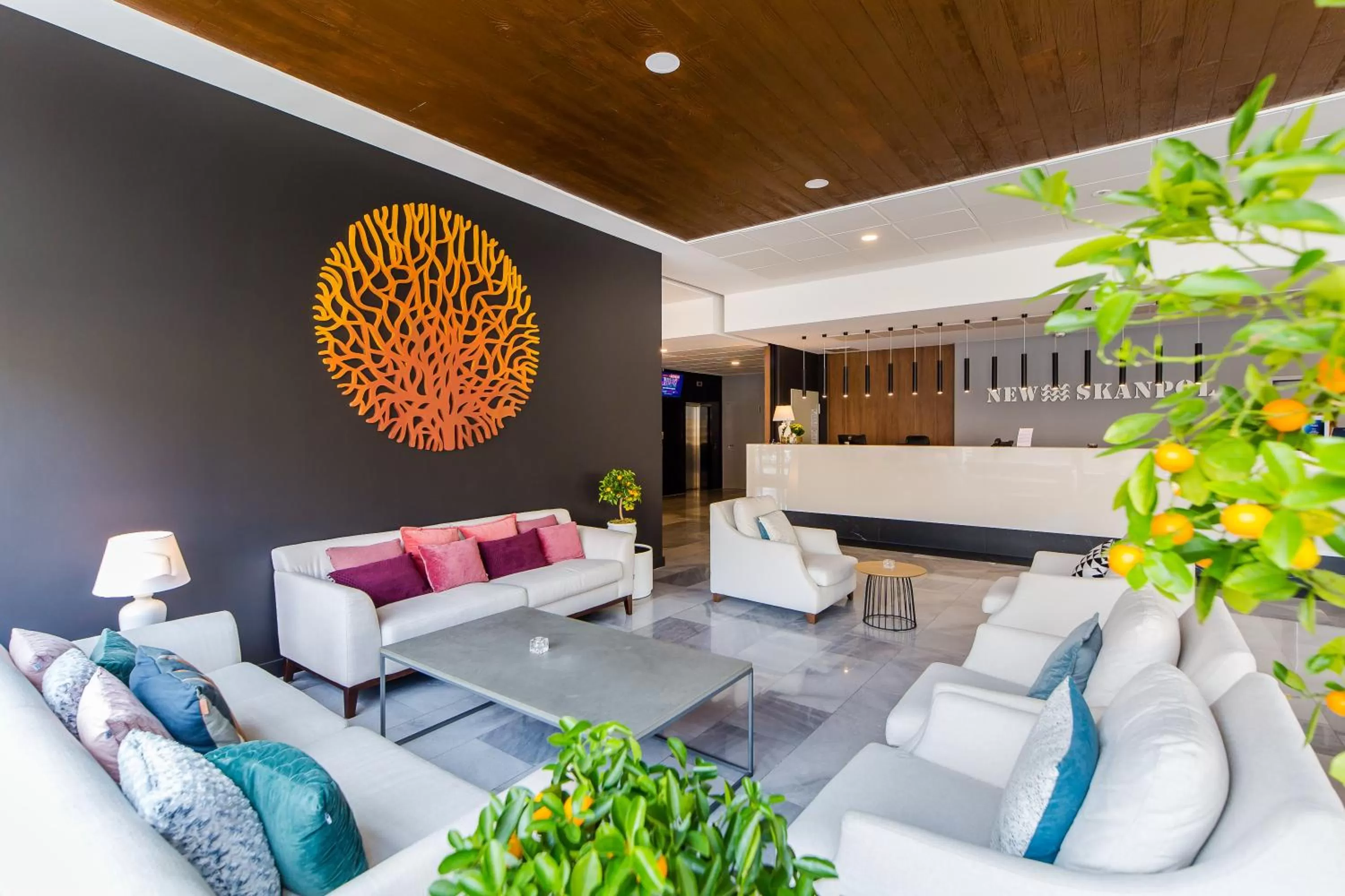 Lobby or reception in Hotel New Skanpol