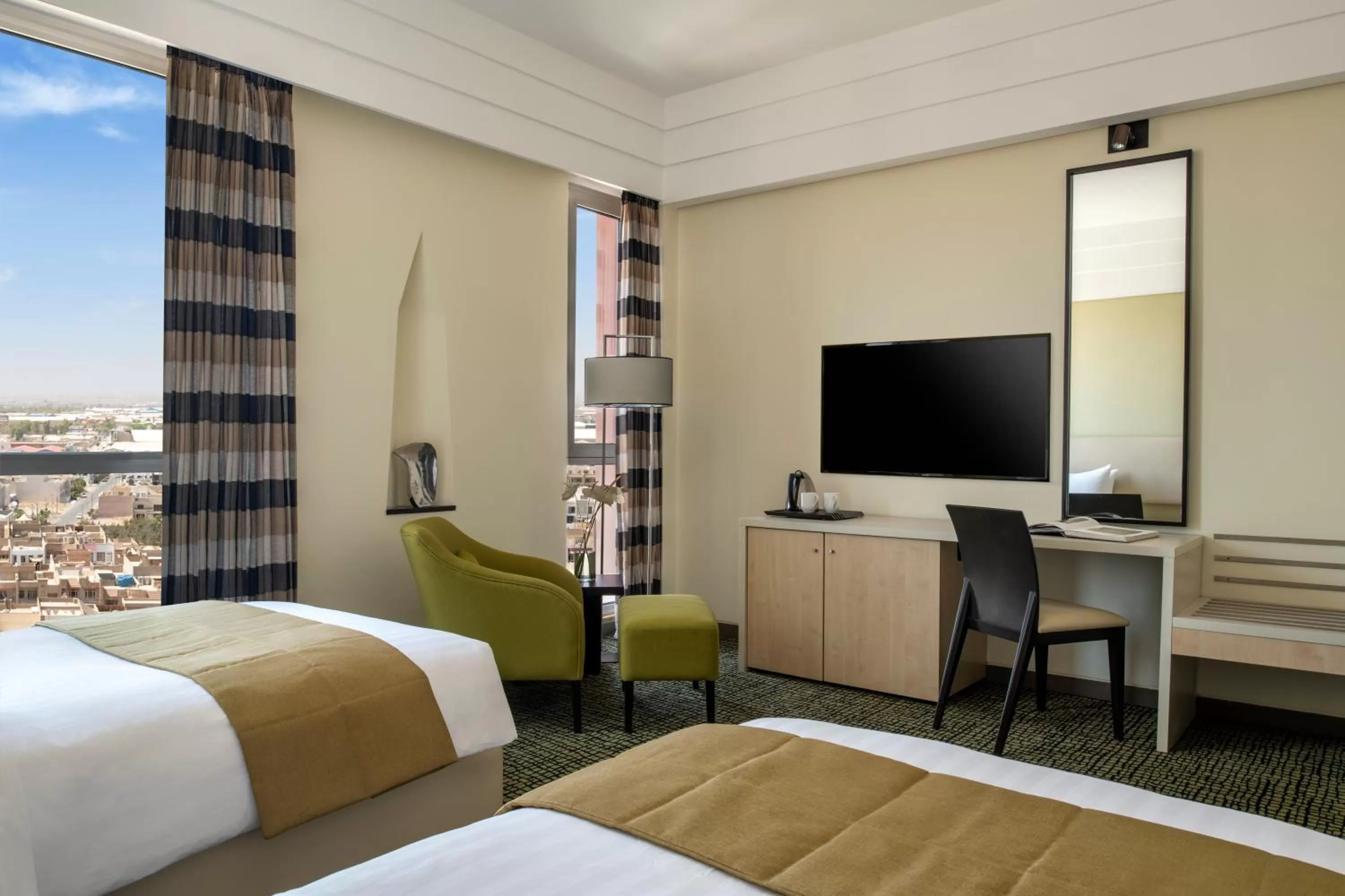 TV and multimedia, Bed in Bristoria Hotel Erbil