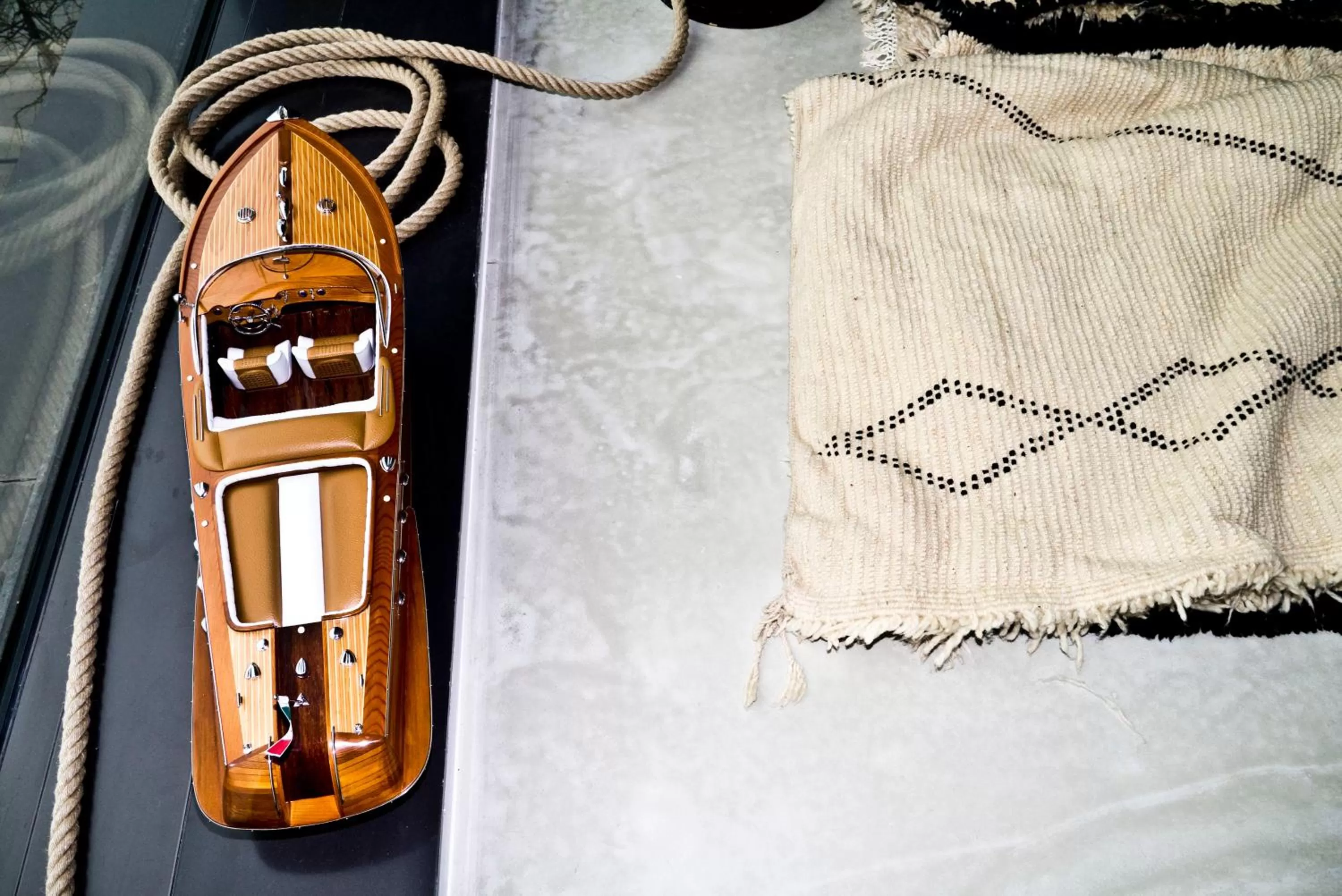 Decorative detail in Speicher7 Hotel