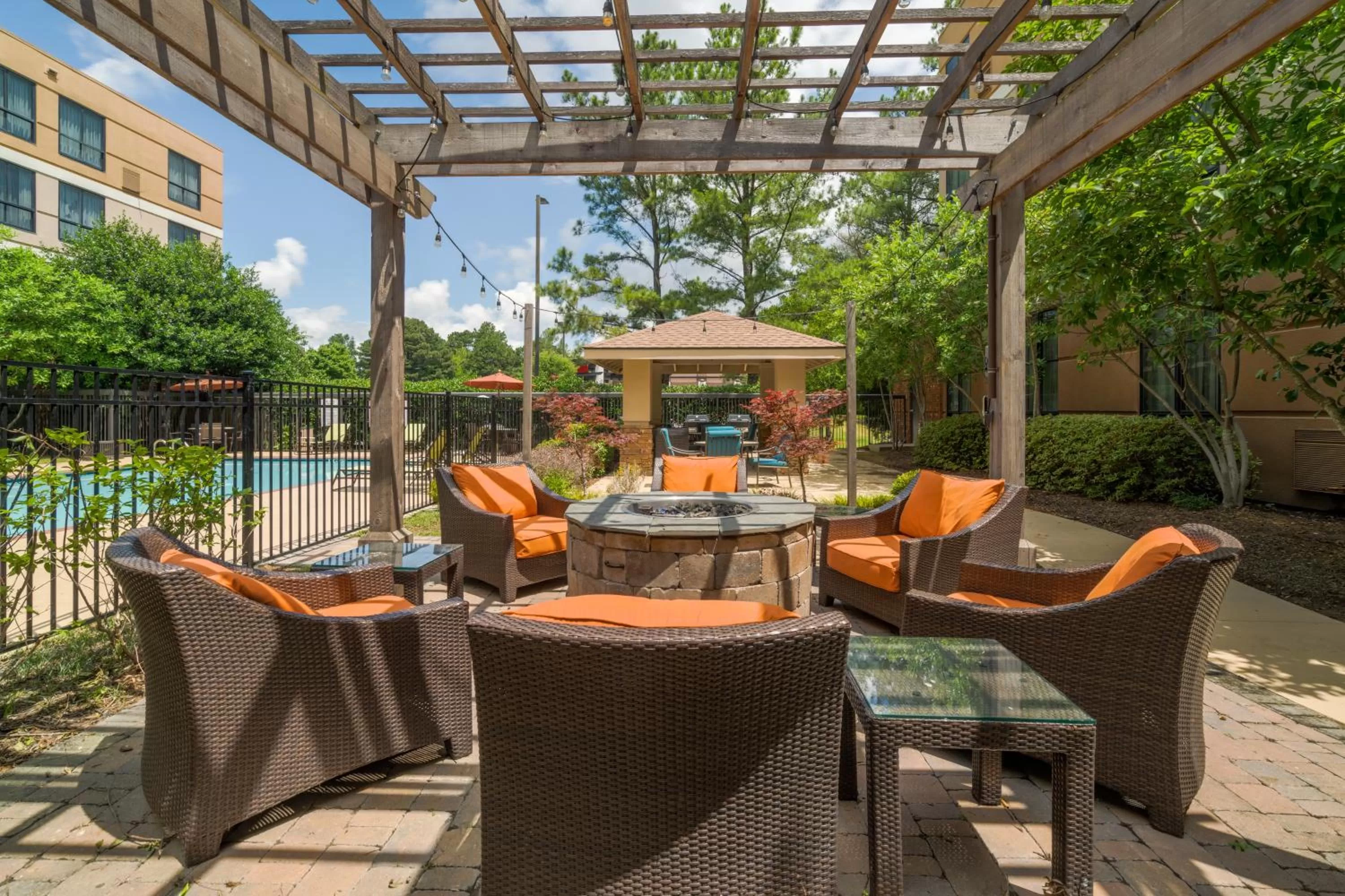 Patio in Staybridge Suites Memphis-Poplar Ave East by IHG