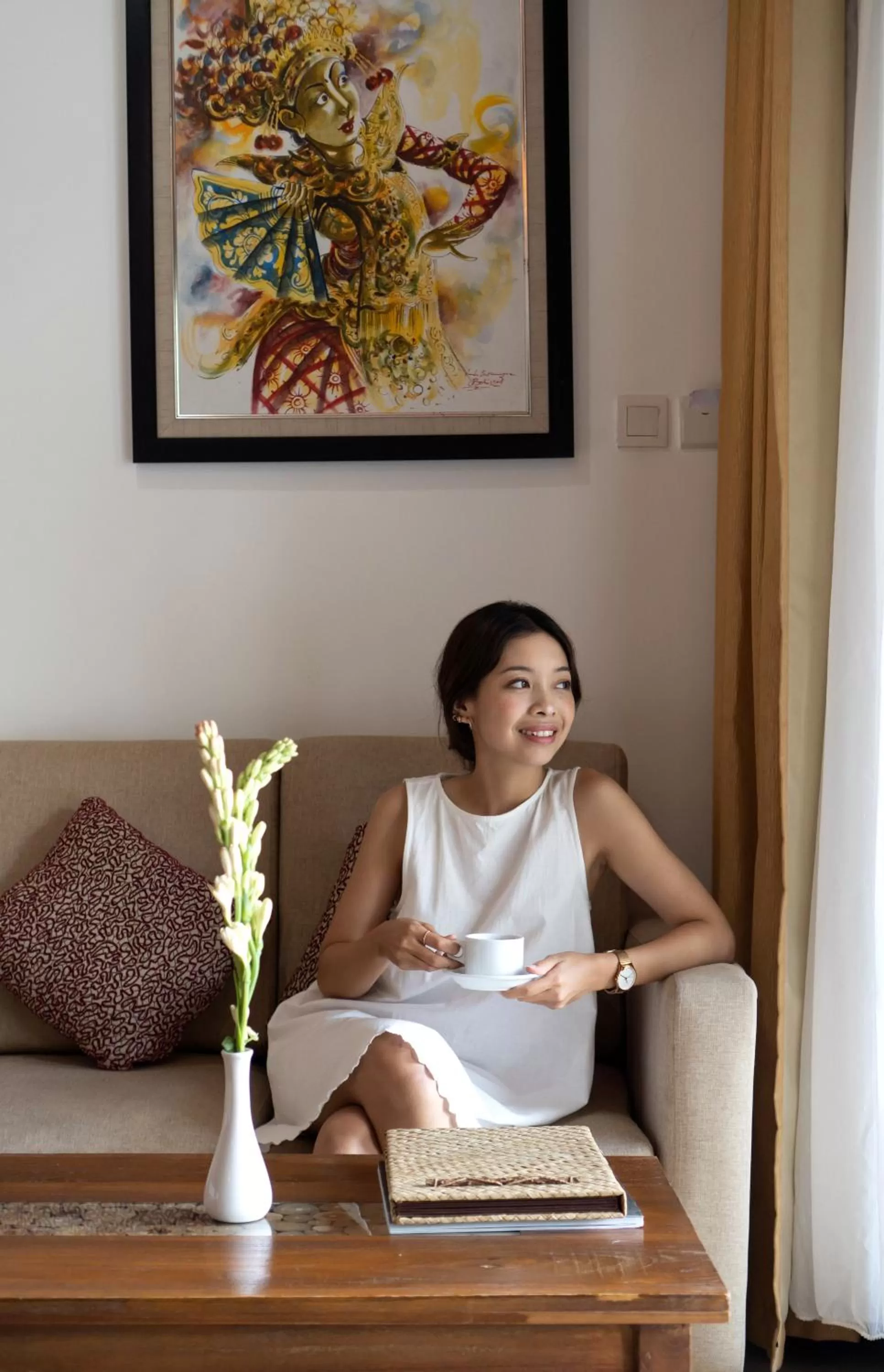 Seating area in Mayura Ubud Retreat