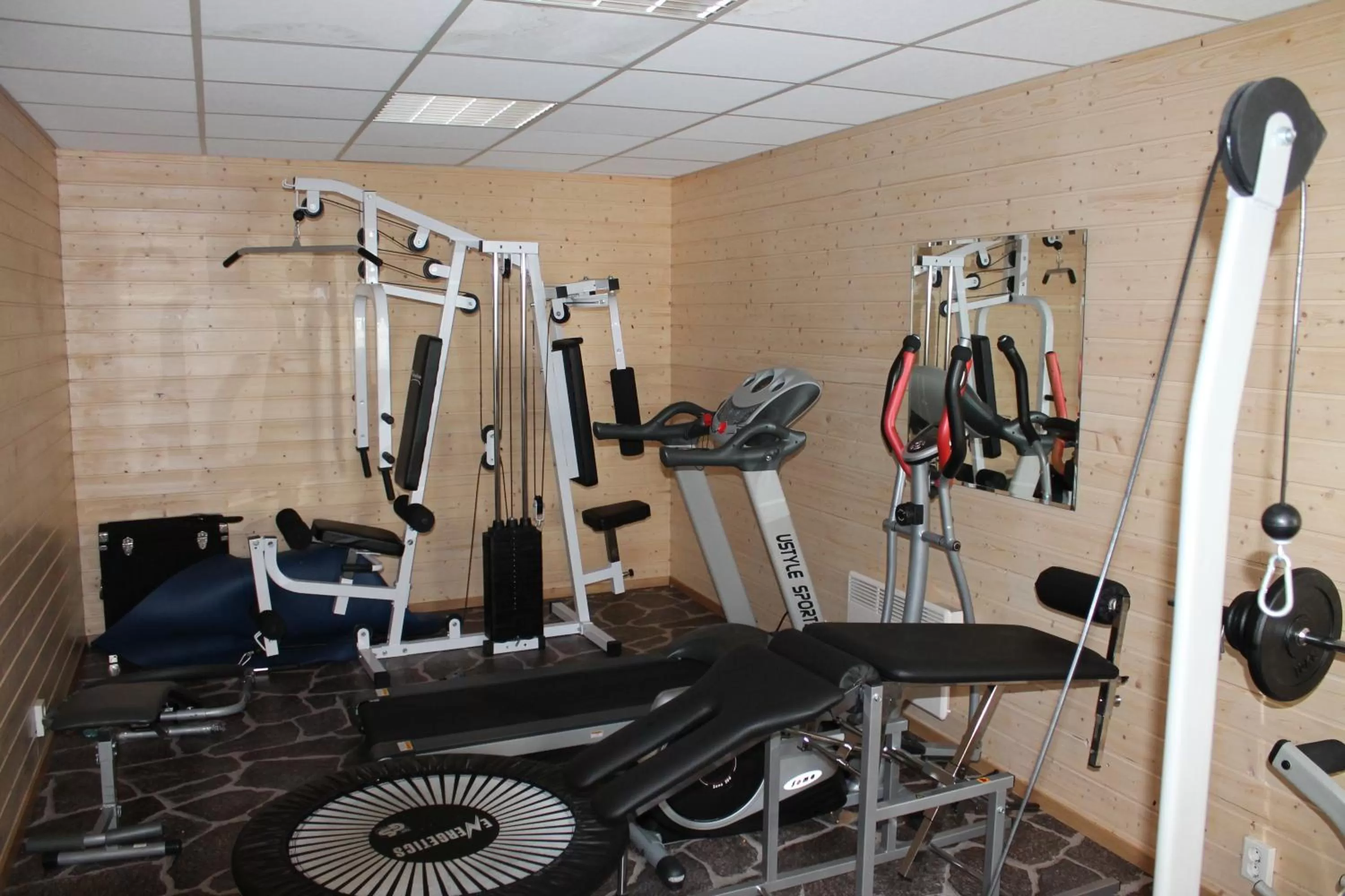 Fitness centre/facilities in Kløver Hotel