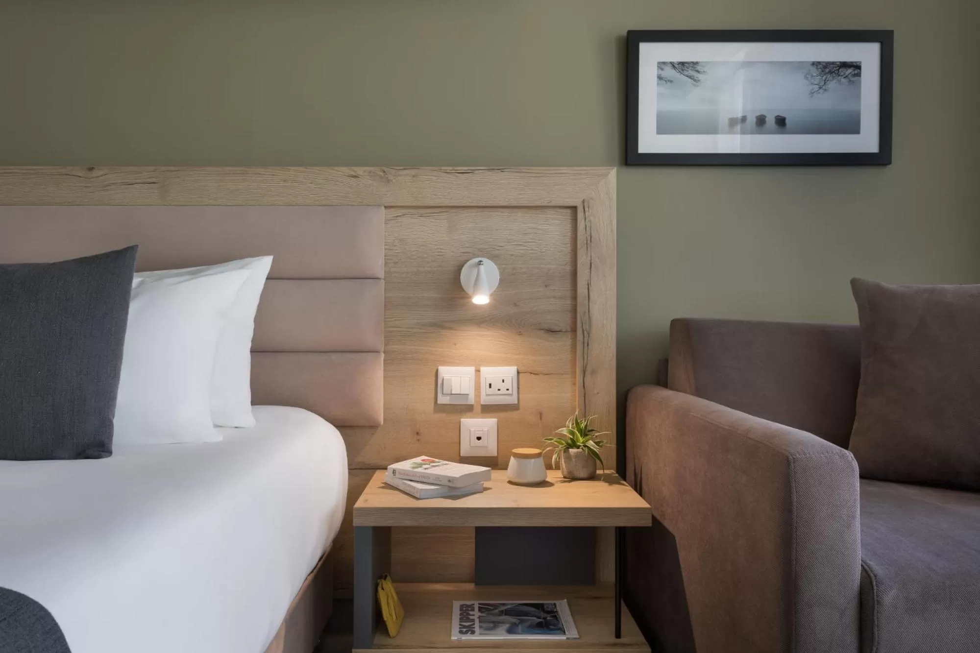 Seating area, Bed in Azur Hotel by ST Hotels