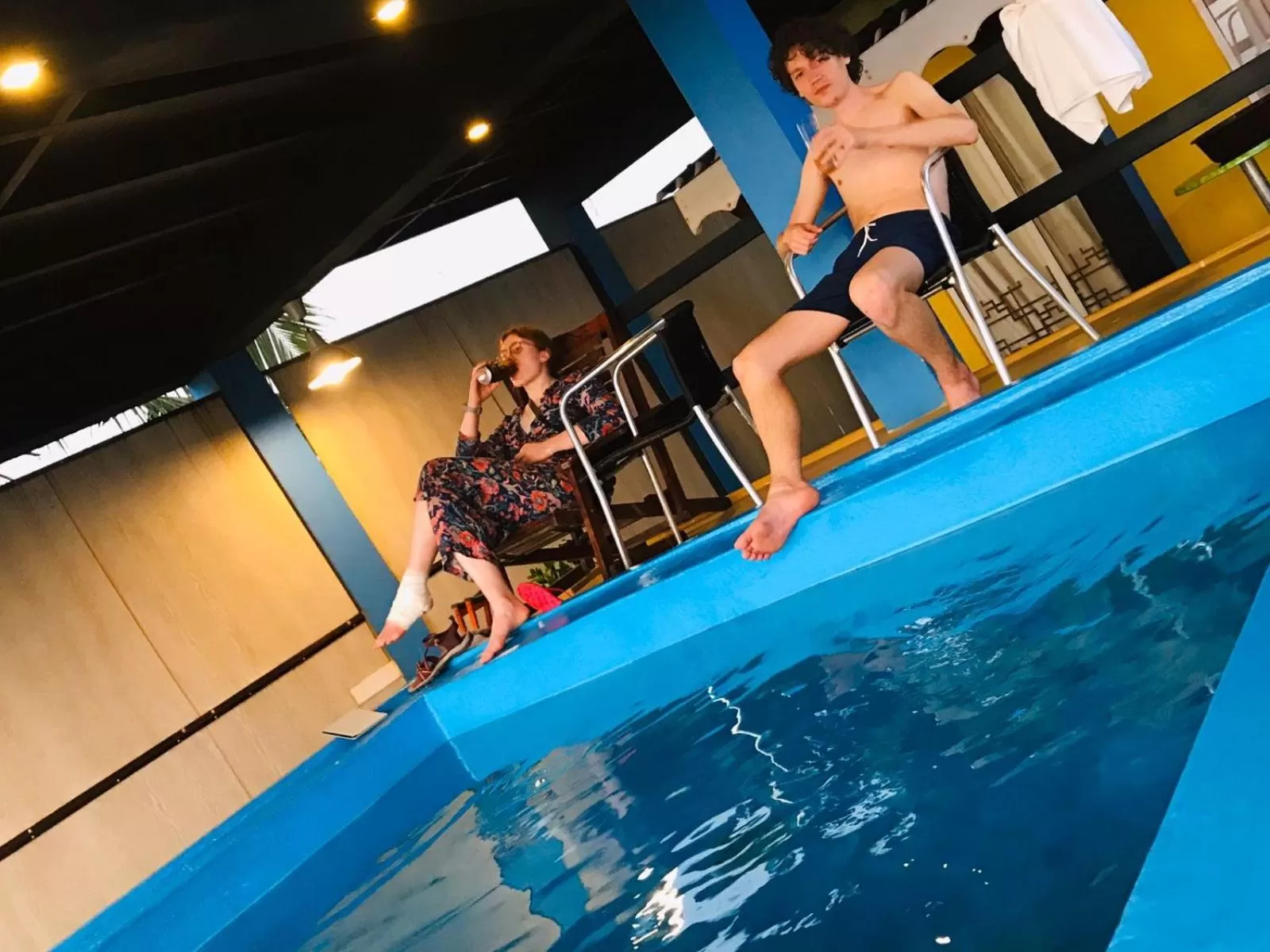 Swimming pool in Le Petit Hotel & Restaurant