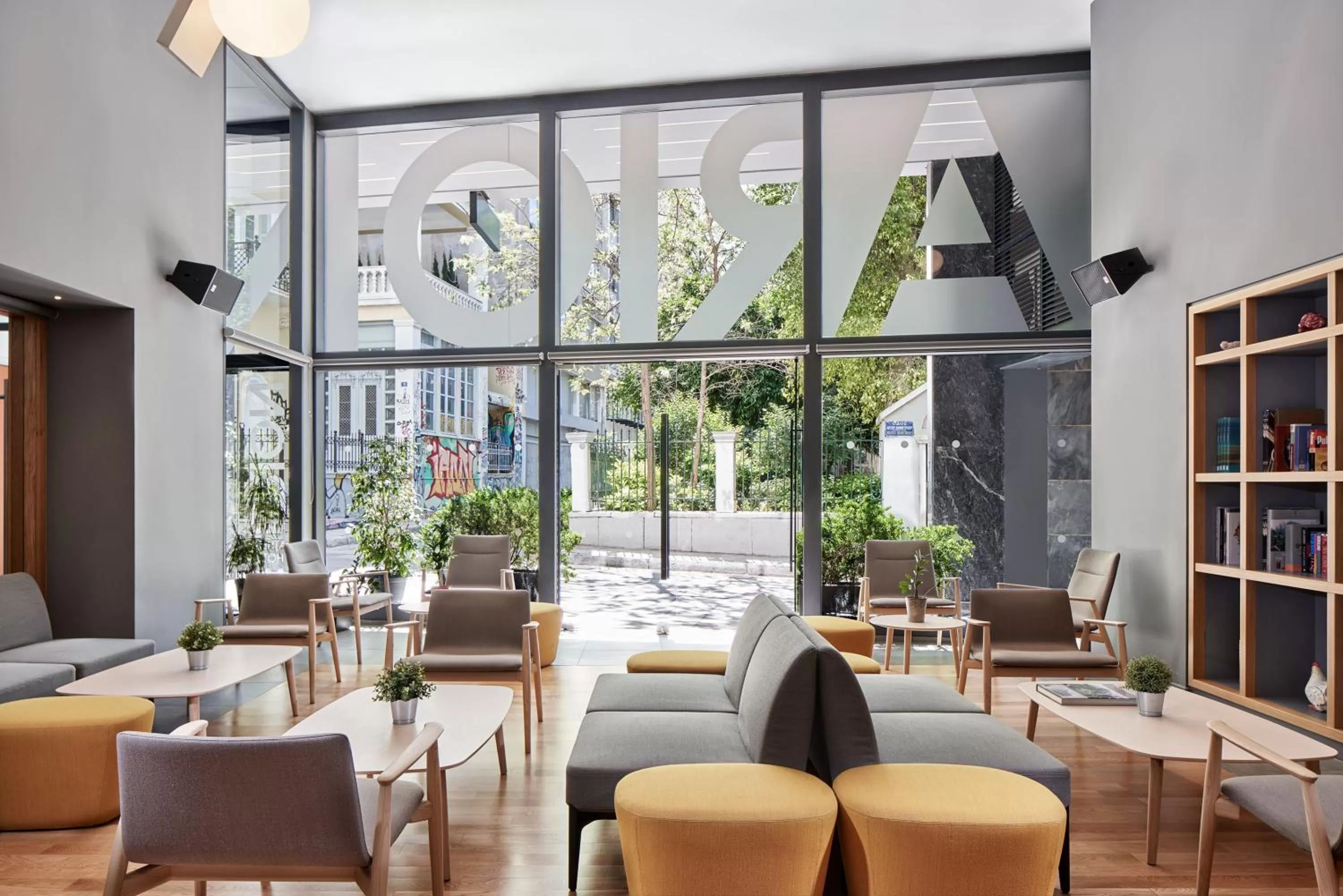 Communal lounge/ TV room in Arion Athens Hotel