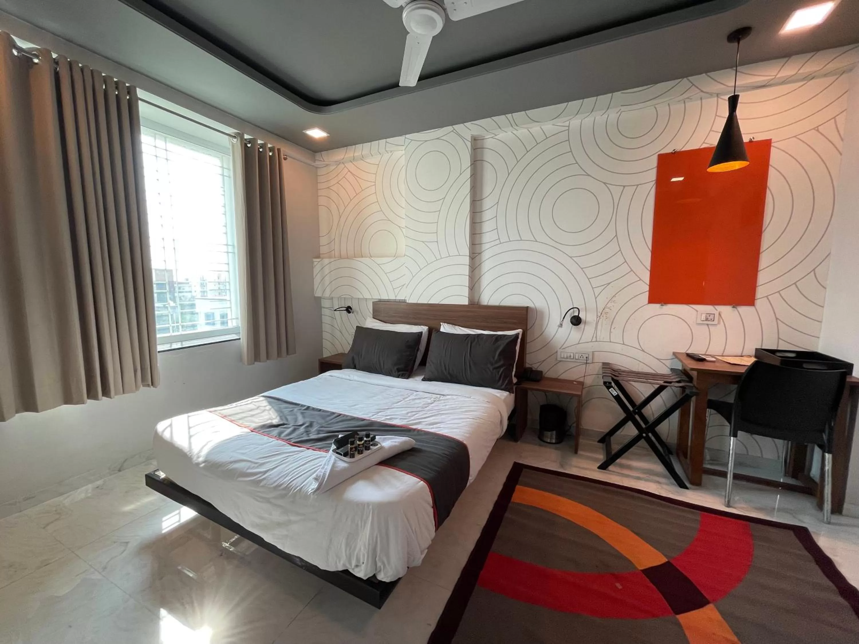 Photo of the whole room, Bed in Manomay Homes