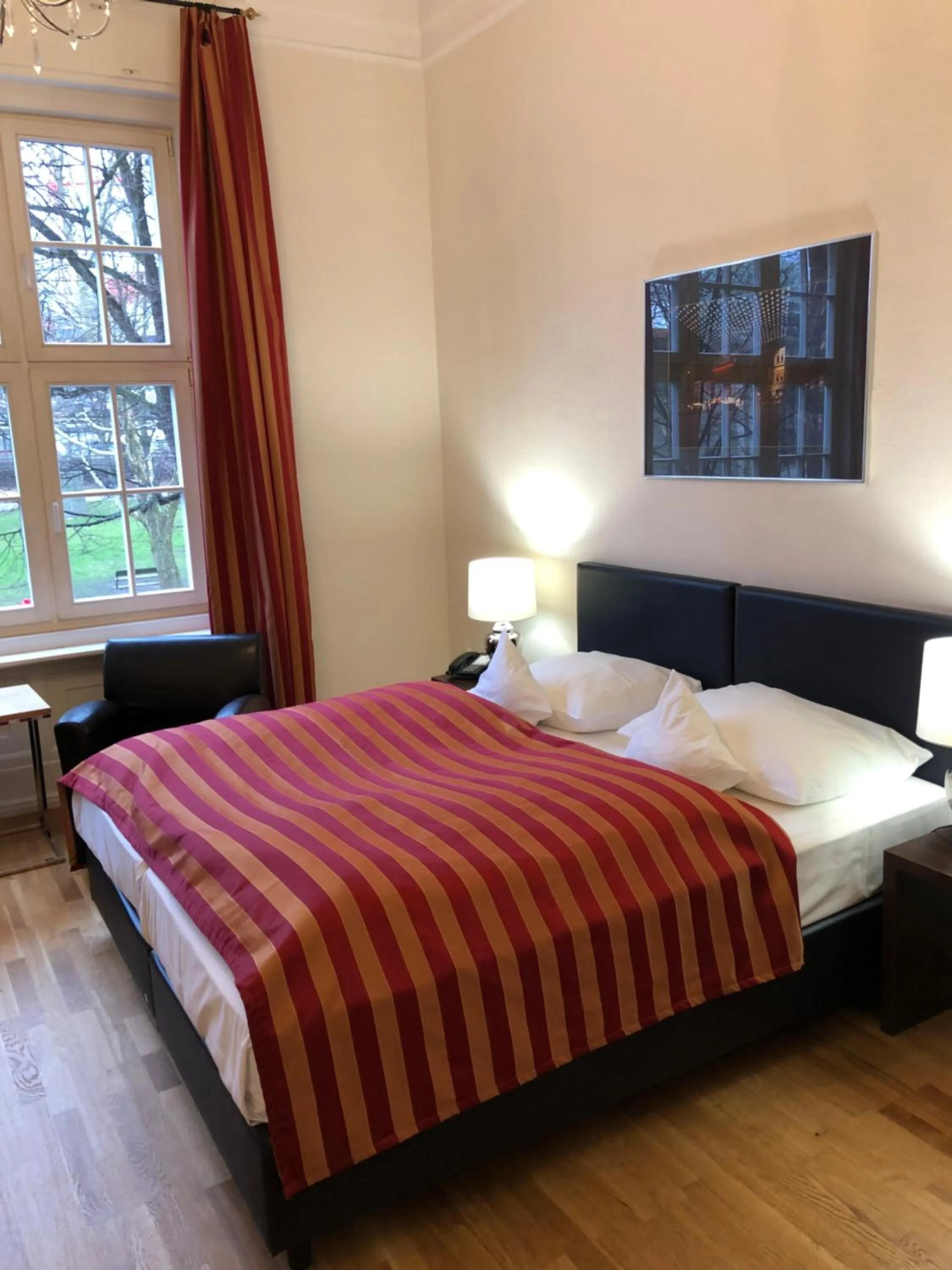 Bed in Hotel Wagner im Dammtorpalais