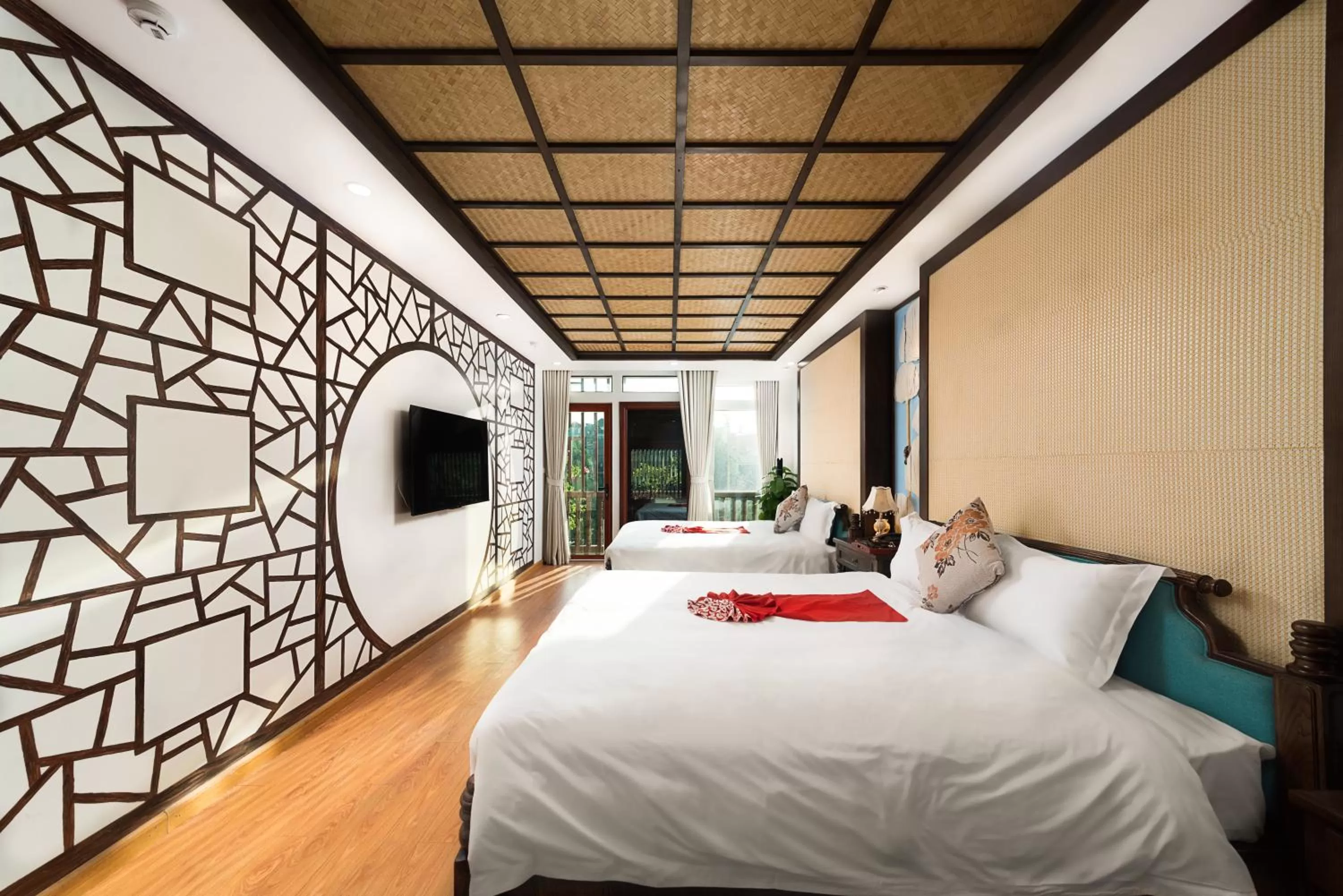 Bed in Veshia Hotel & Spa