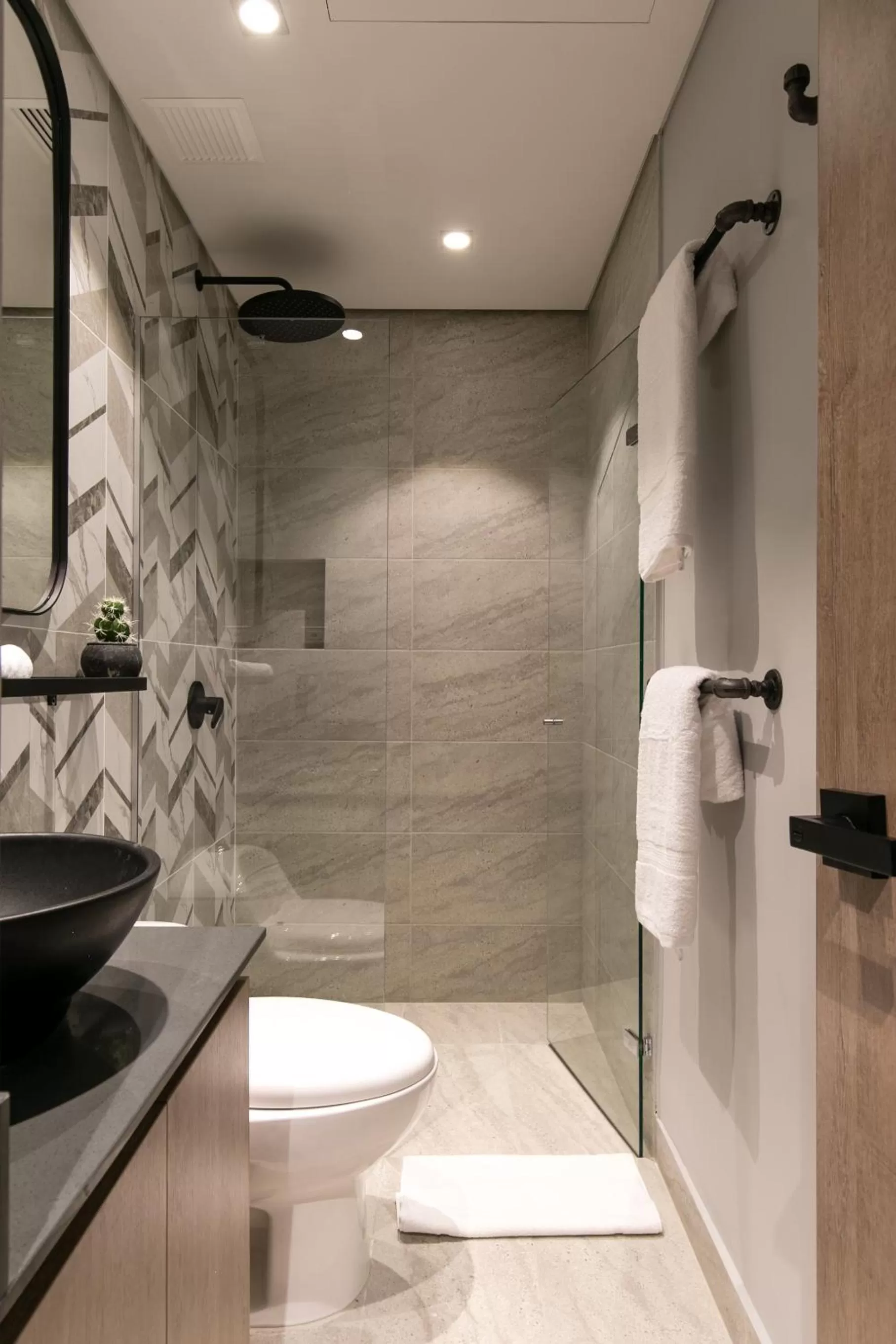 Toilet in Factory Lofts Hotel