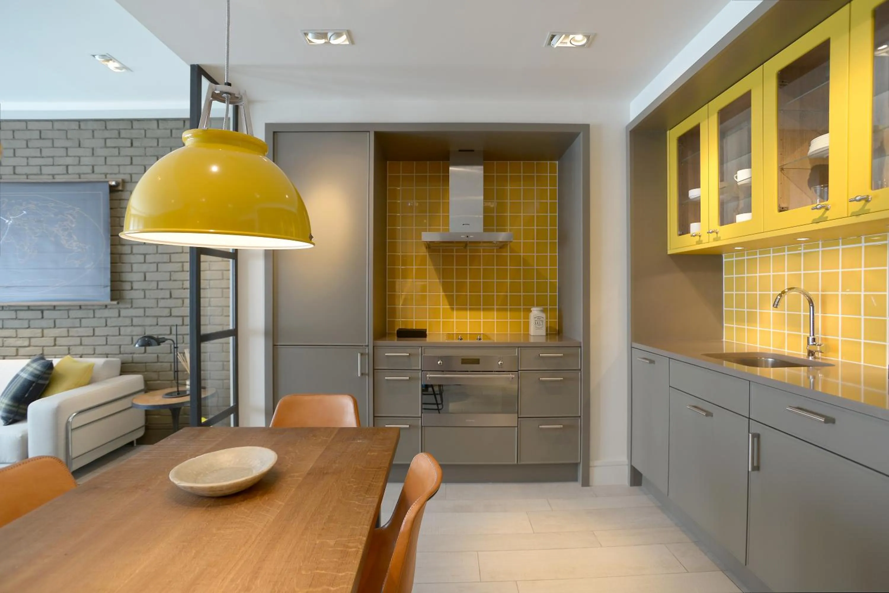 Kitchen or kitchenette in Midtown Apartments