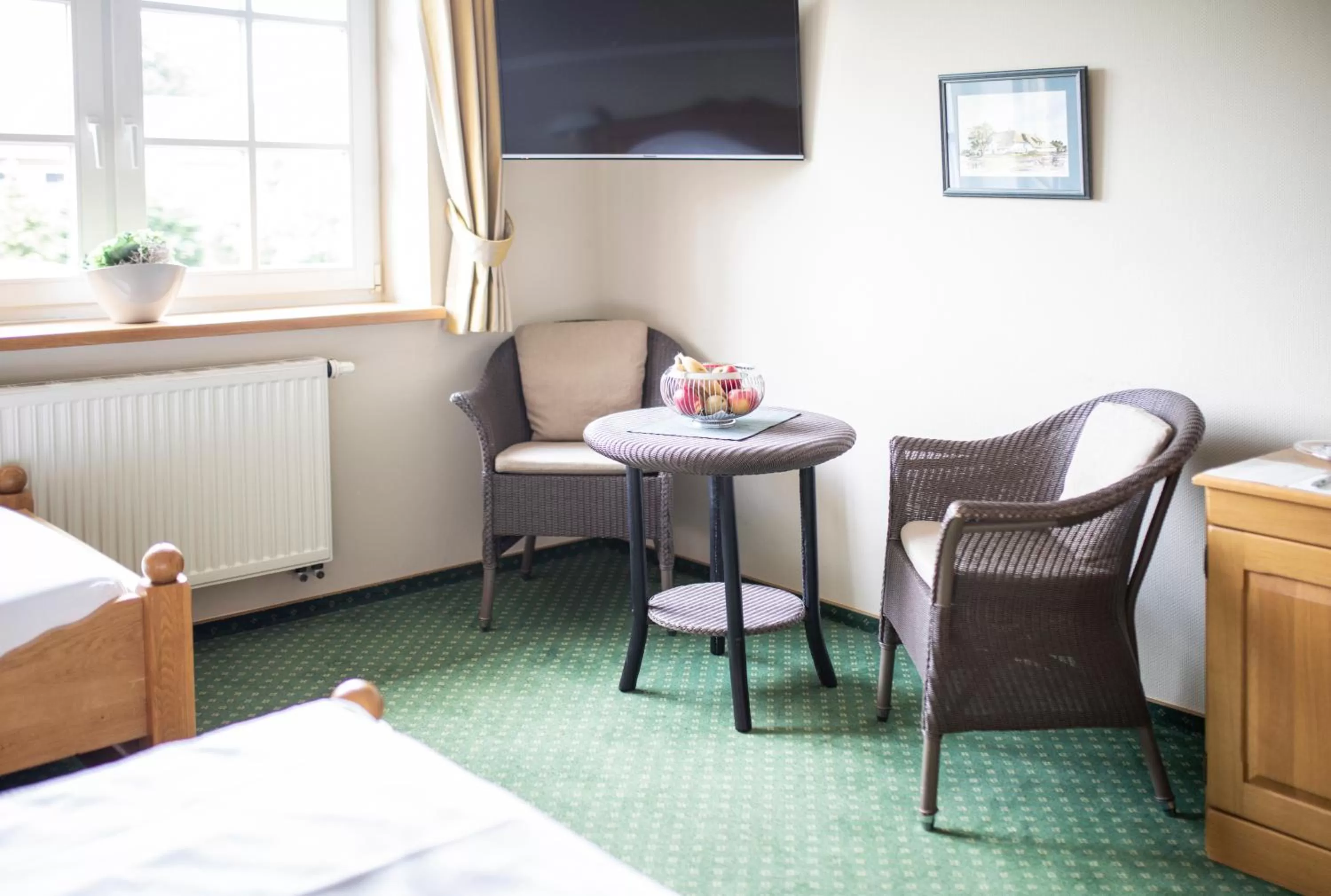 Photo of the whole room, Bed in Hotel Wardenburger Hof