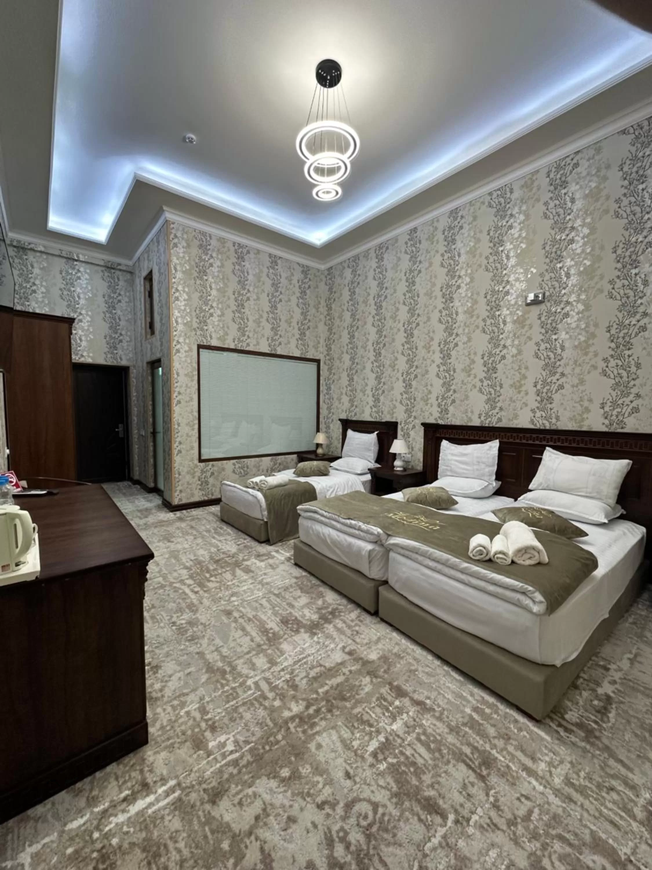 Bed in Medina Hotel Samarkand