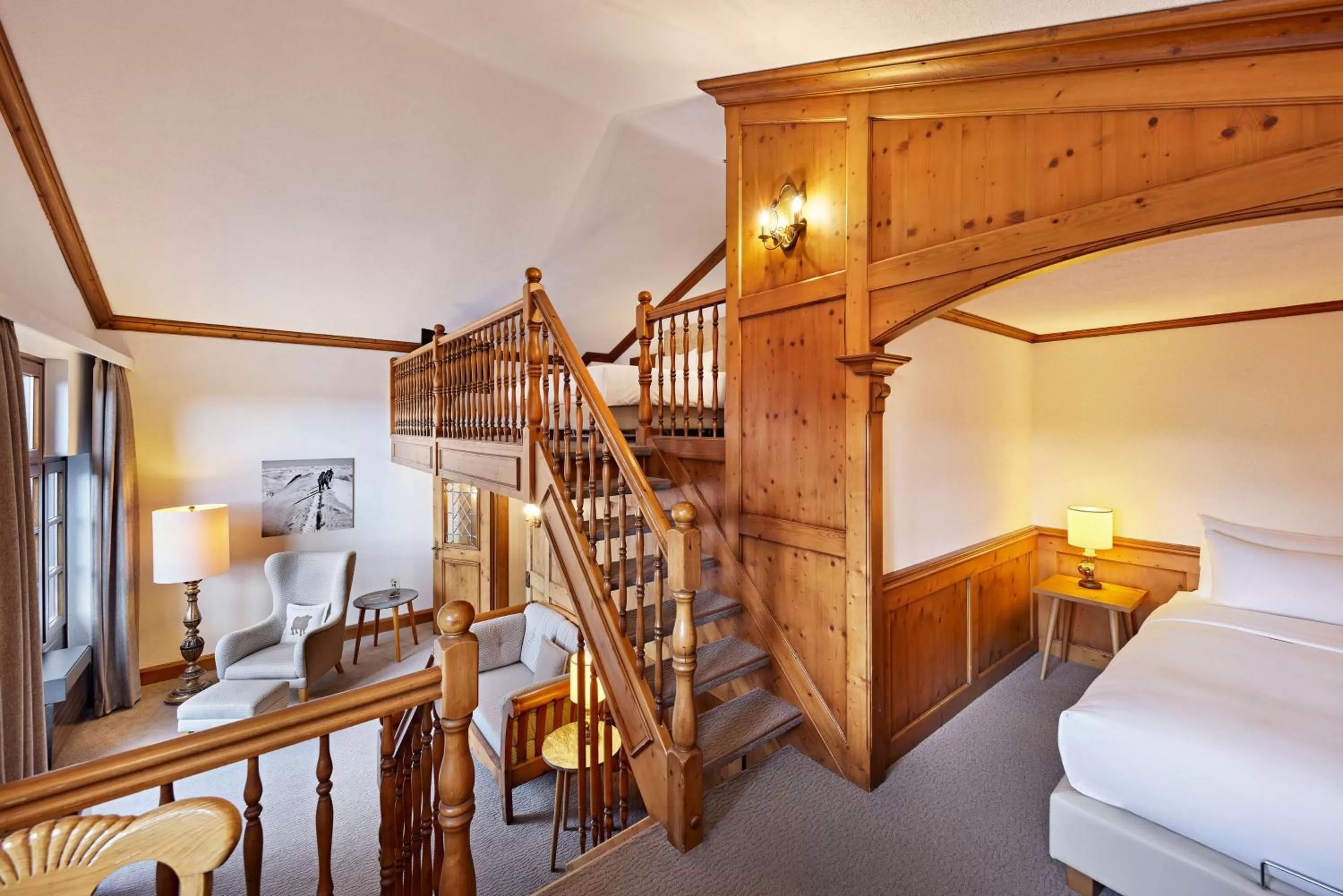 Bedroom, Bed in Parkhotel Oberstaufen