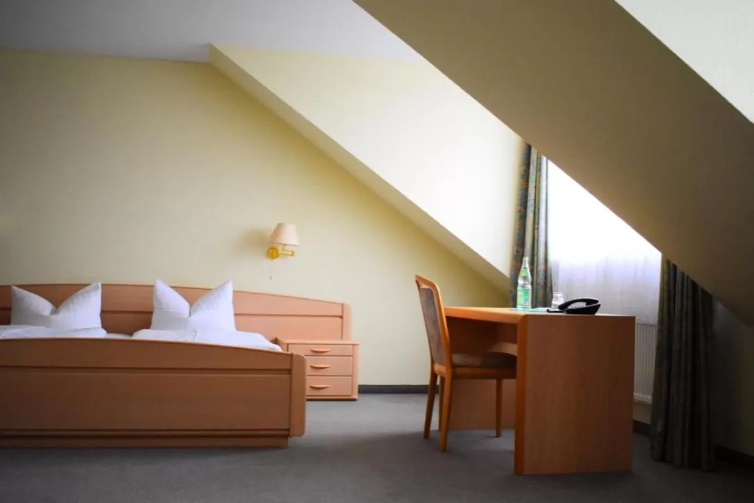 Bed in Hotel Trebeltal