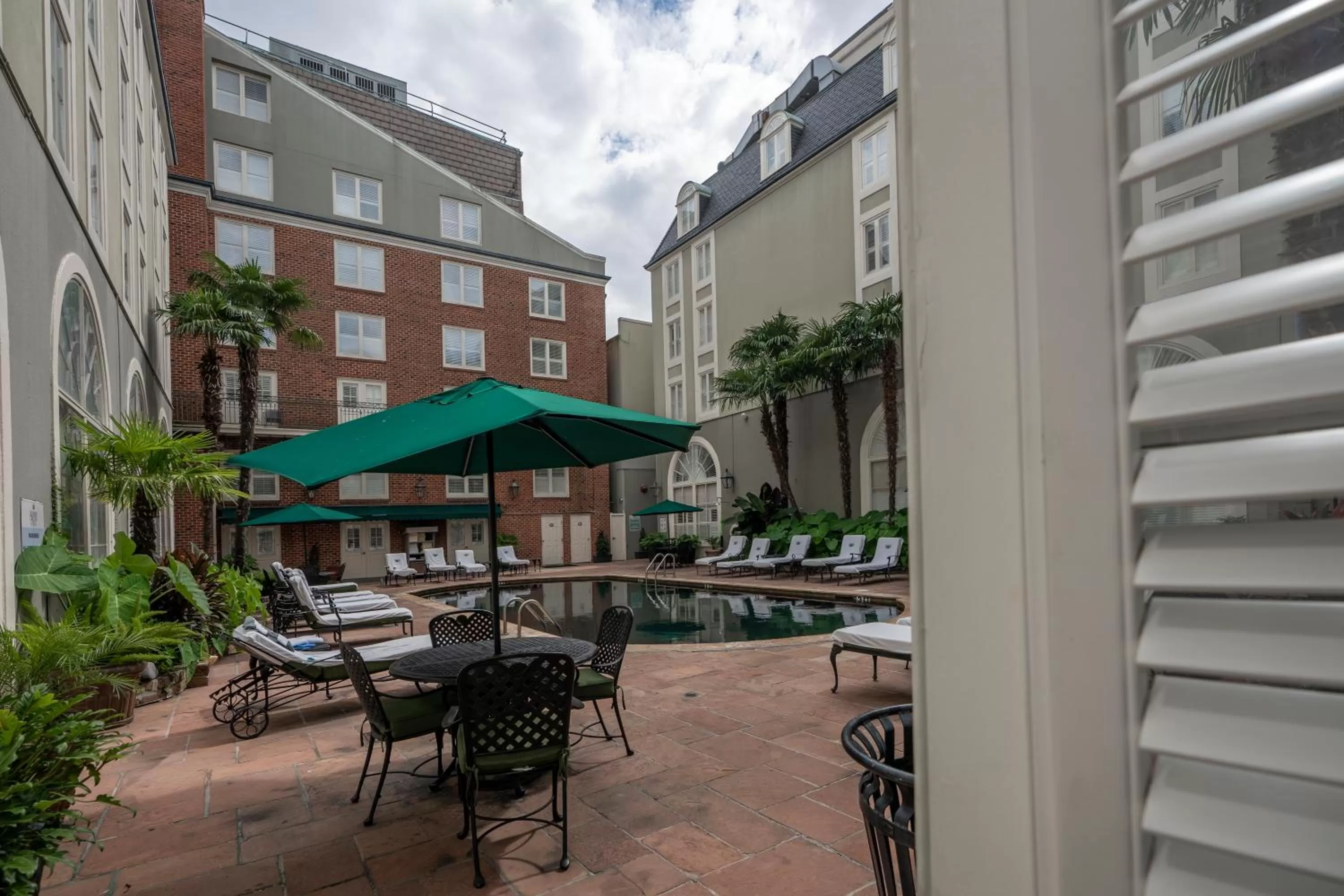Patio in Bourbon Orleans Hotel