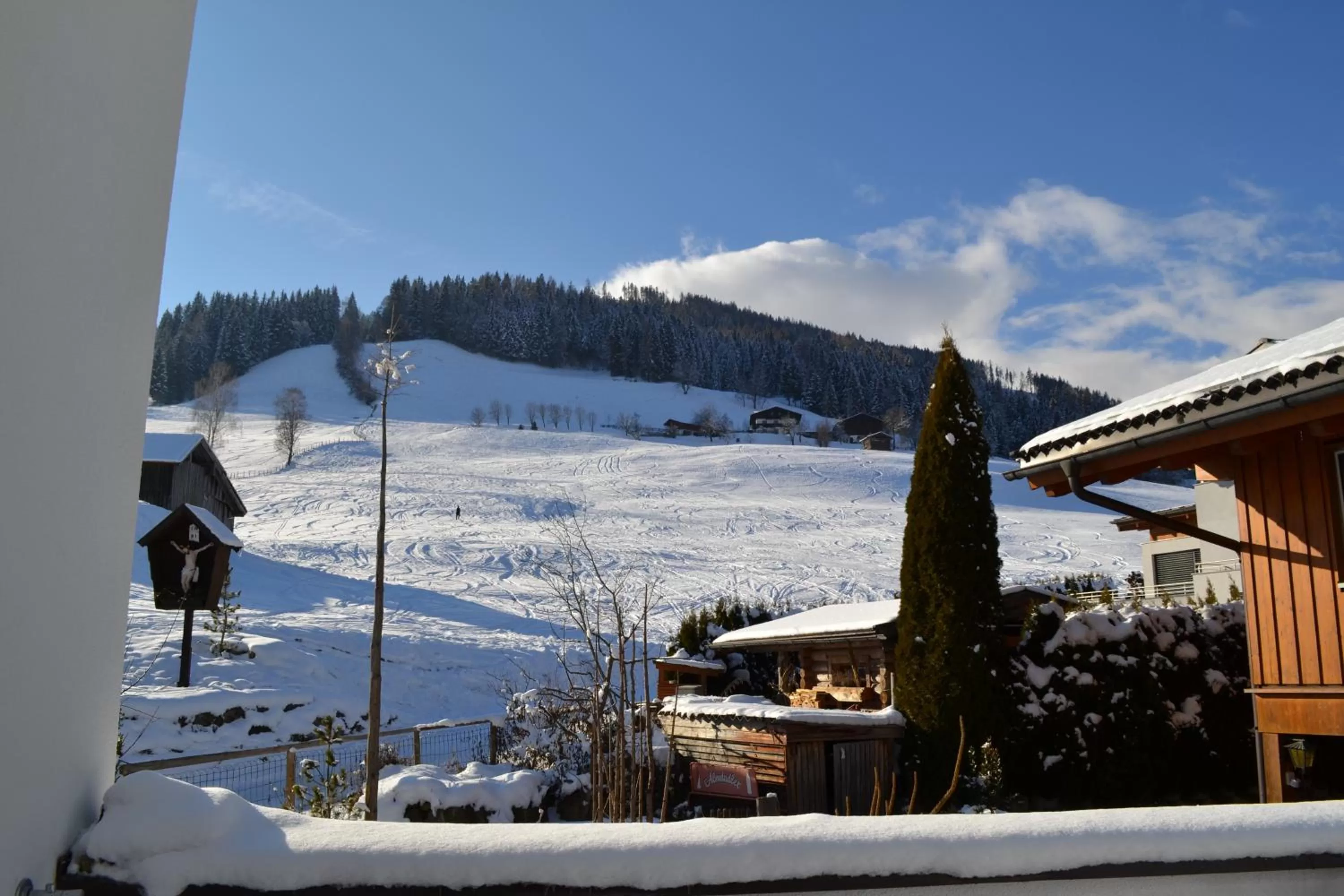 Winter in Hotel und Alpen Apartments mit Sauna - Bürglhöh