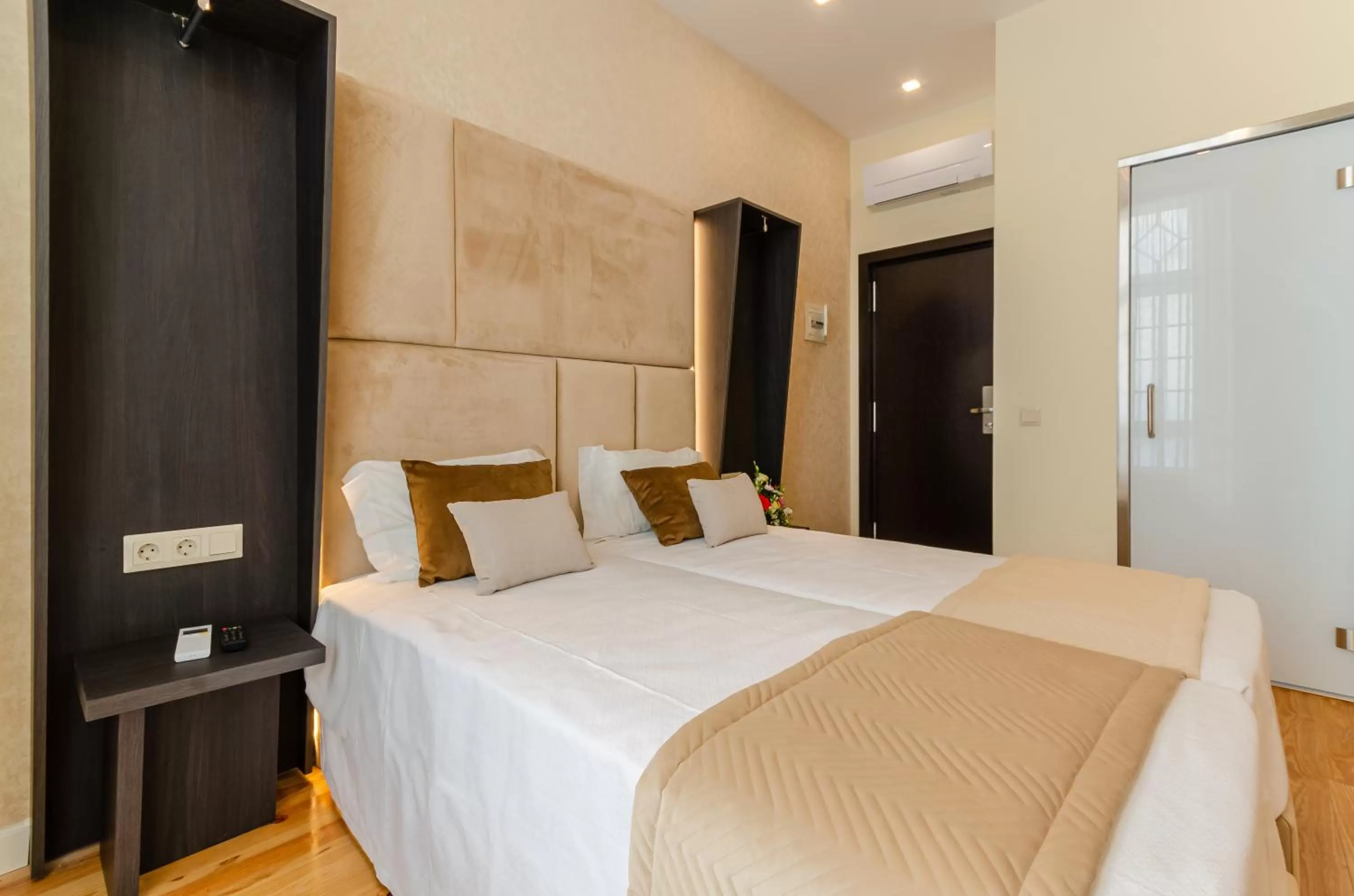 Bed in Hotel Duas Nações