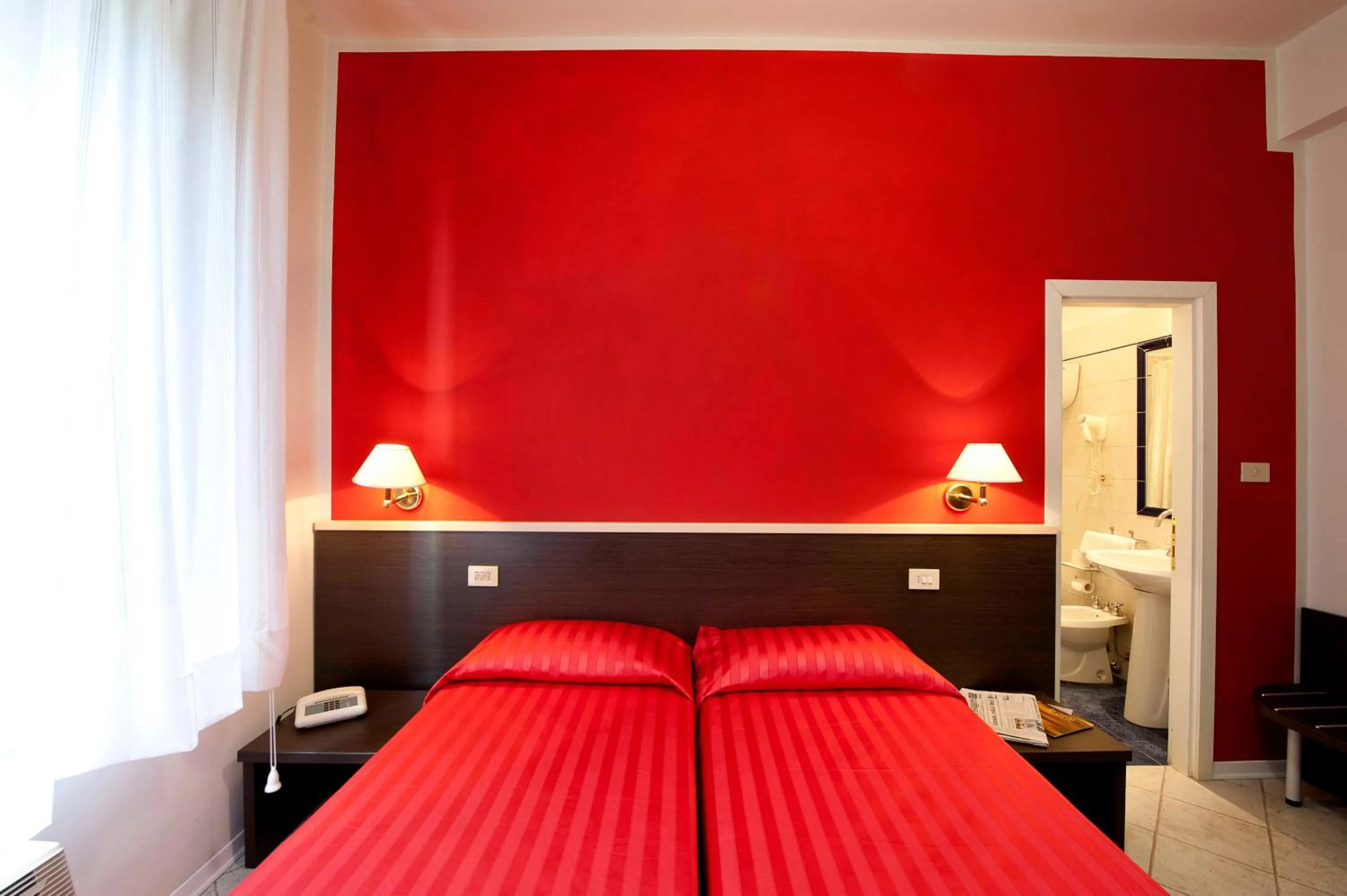 Bed in Hotel Moderno