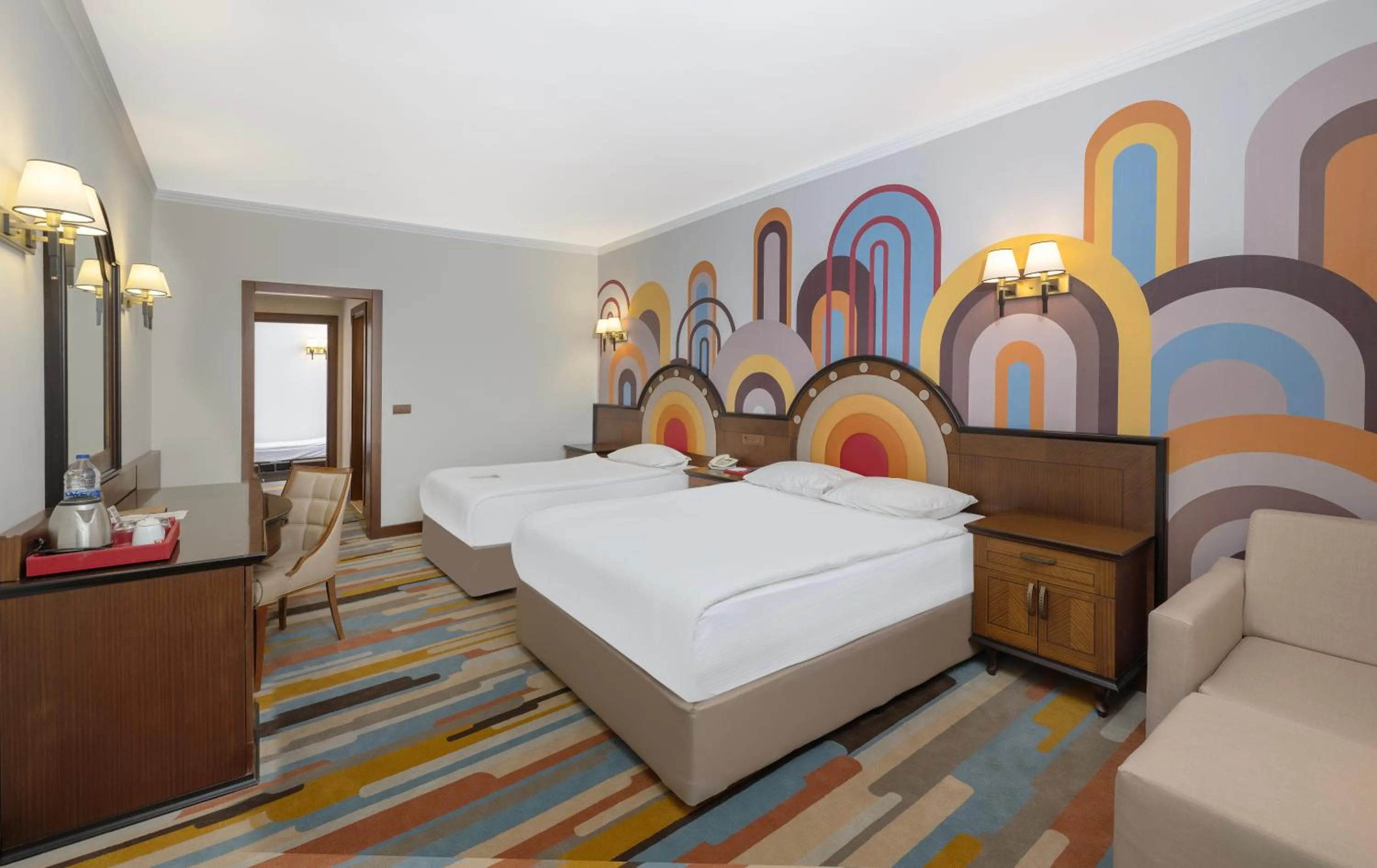 Bed in Megasaray Westbeach Antalya