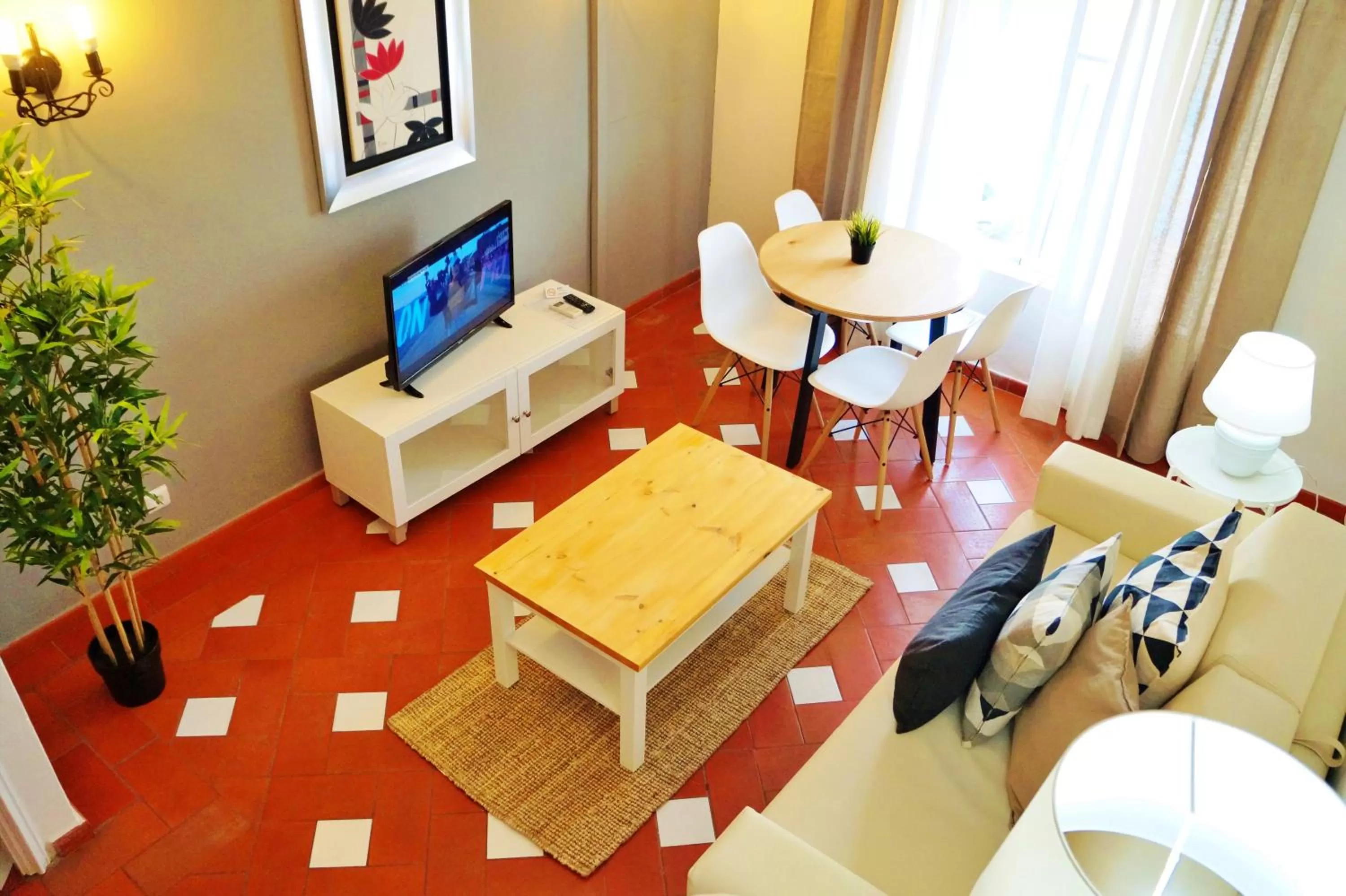 Living room in Baluarte da Vila Apartments