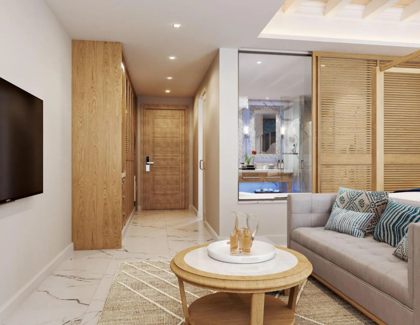 Living room in Amanti, MadeForTwo Hotels - Ayia Napa