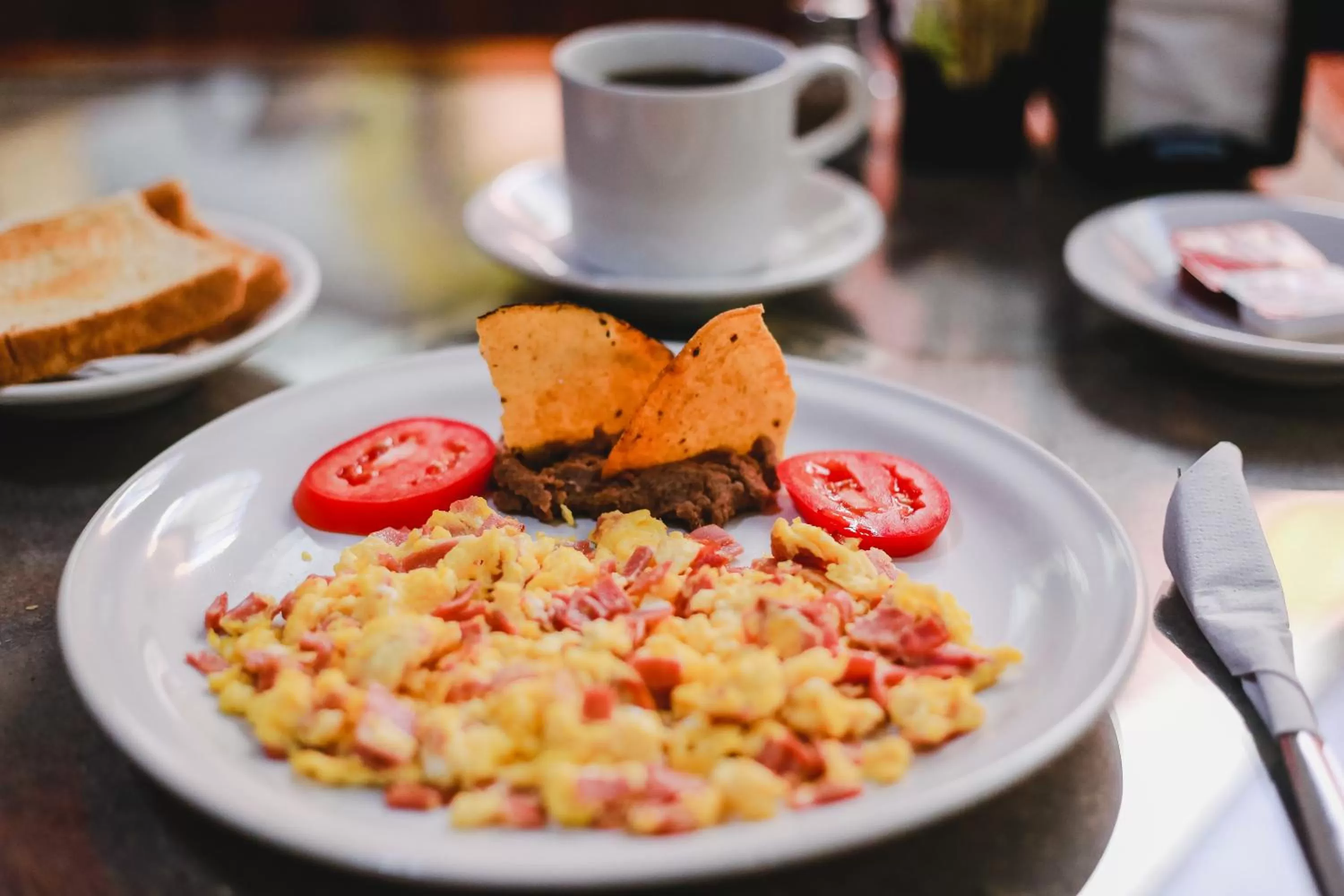 American breakfast in Hotel Colon Merida