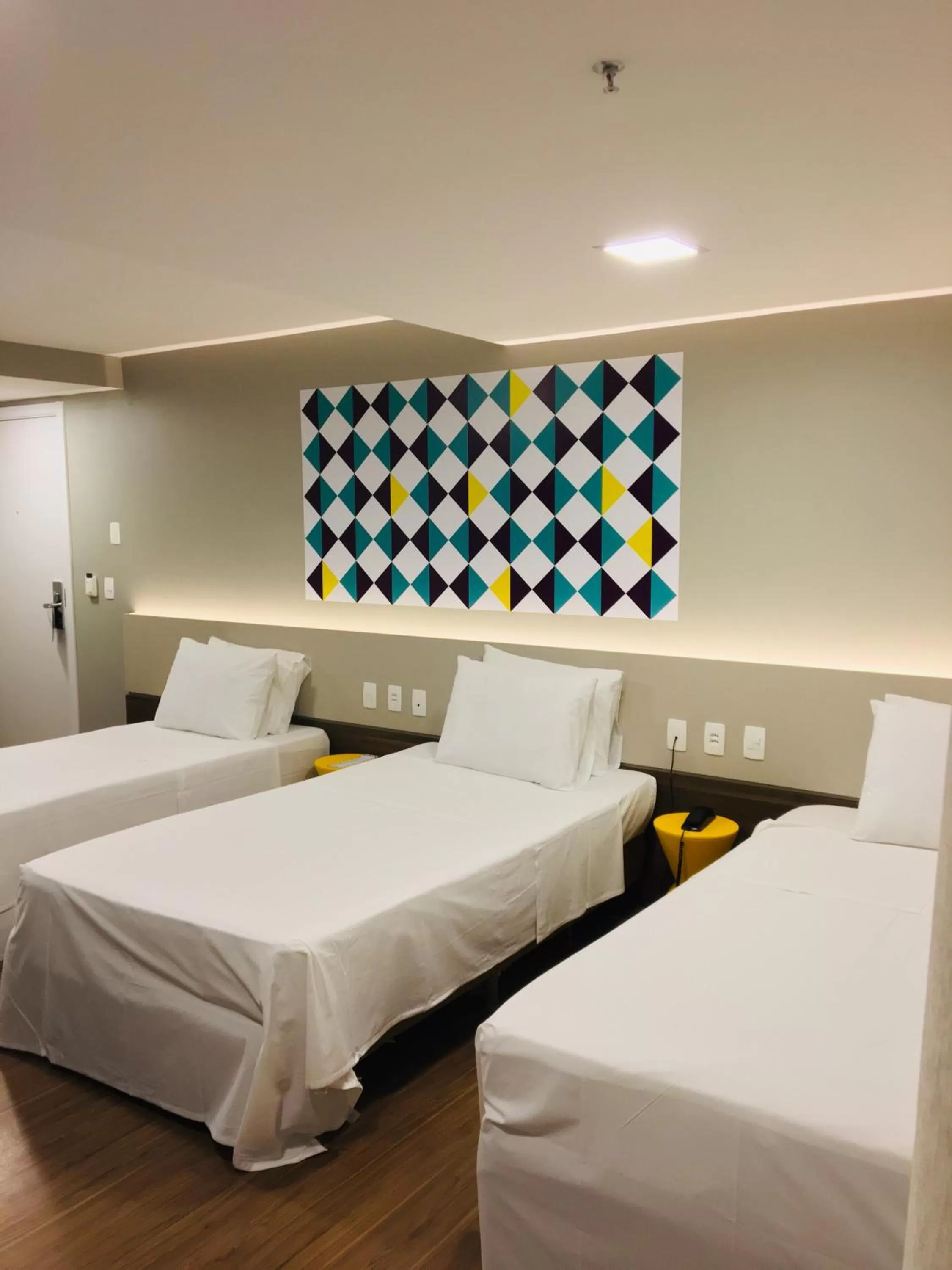 Bedroom, Bed in Master Express Cidade Baixa - Próximo ao Araujo Viana, UFRGS e Santa Casa