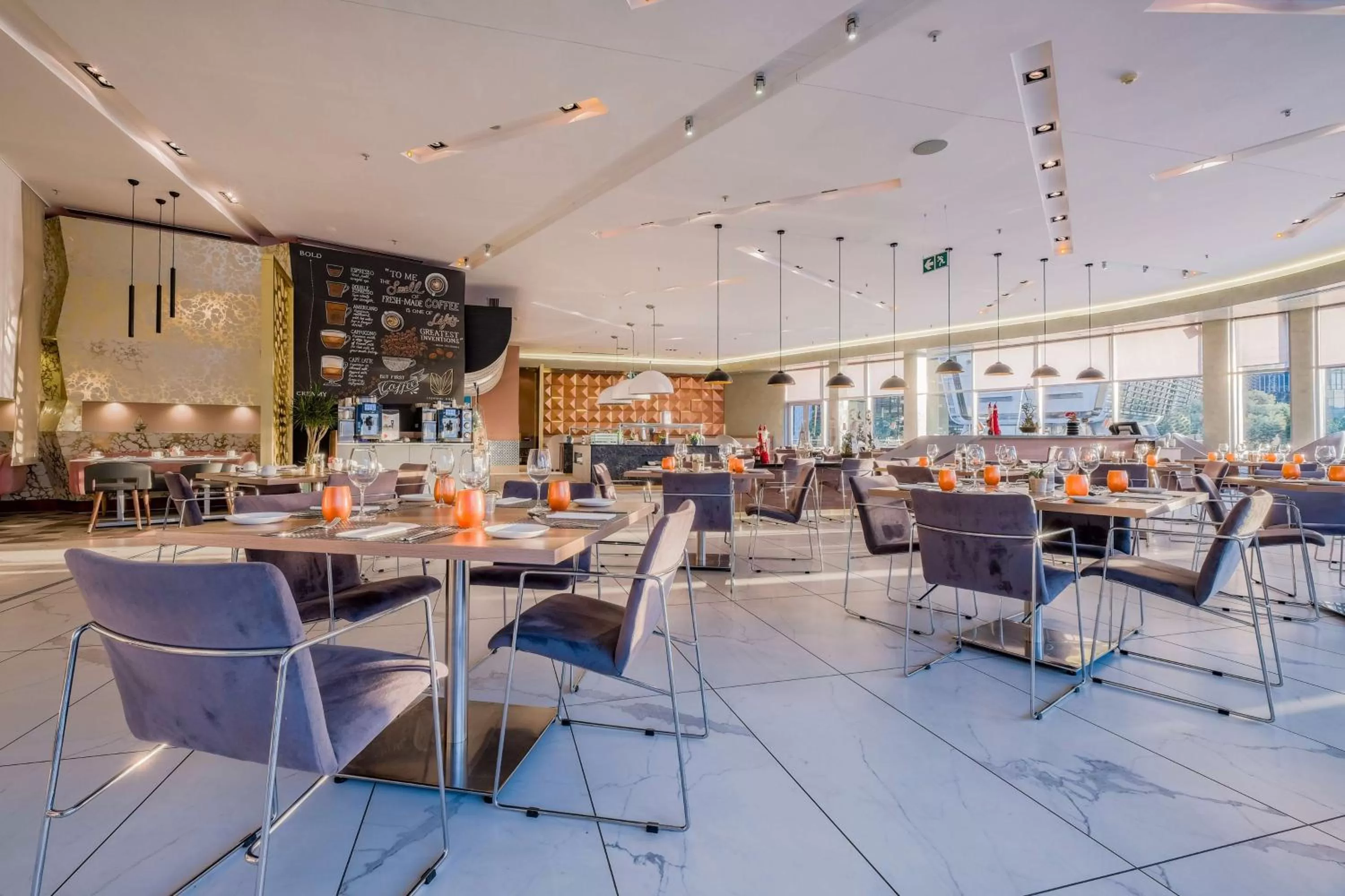 Restaurant/places to eat in Radisson Blu Gautrain Hotel, Sandton Johannesburg