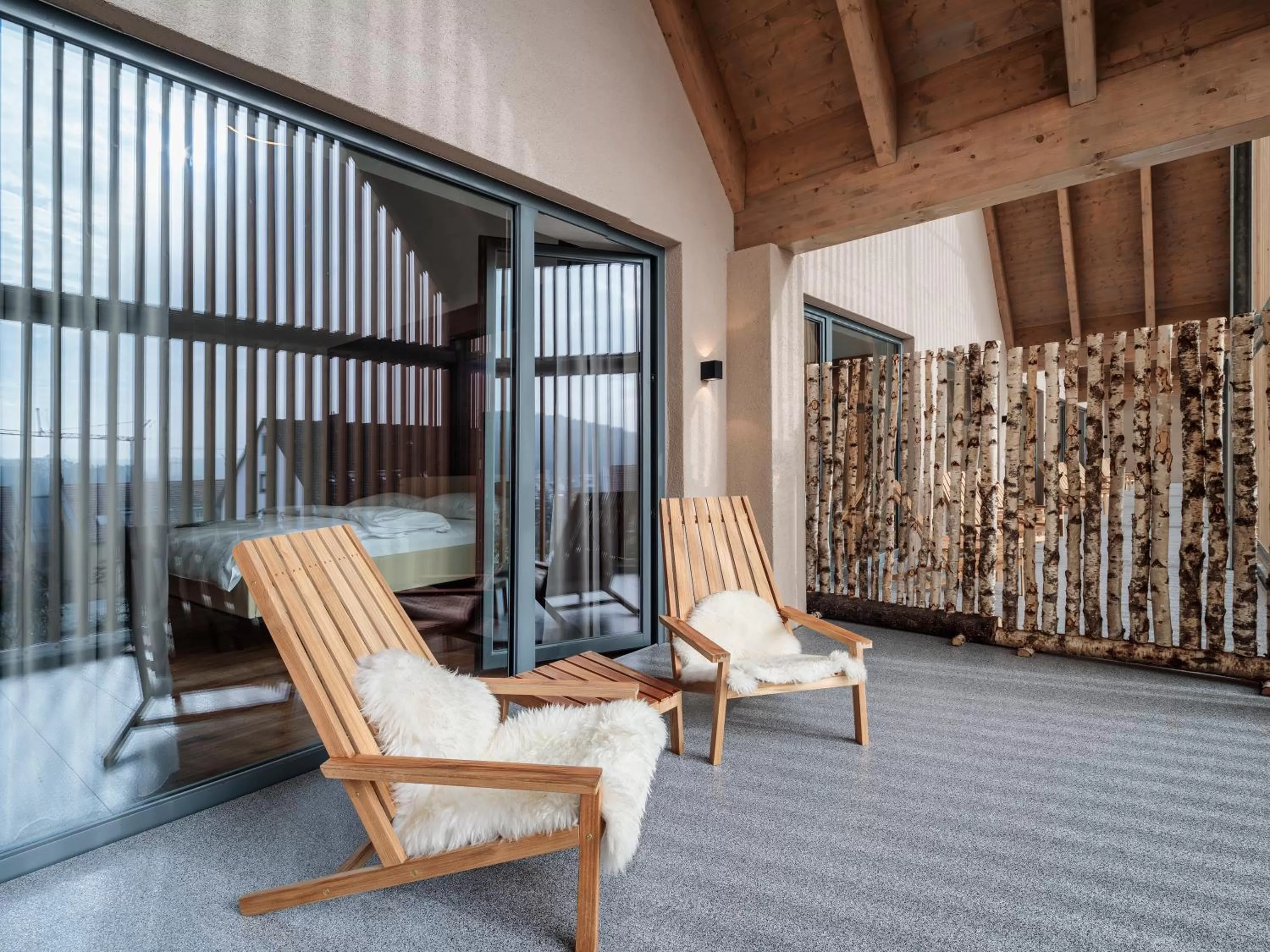 Balcony/Terrace in Romantik Hotel Hirschen